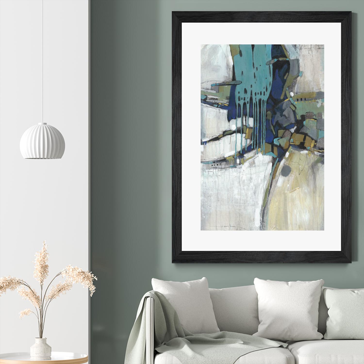 Separation II by Tim OToole on GIANT ART - blue abstract