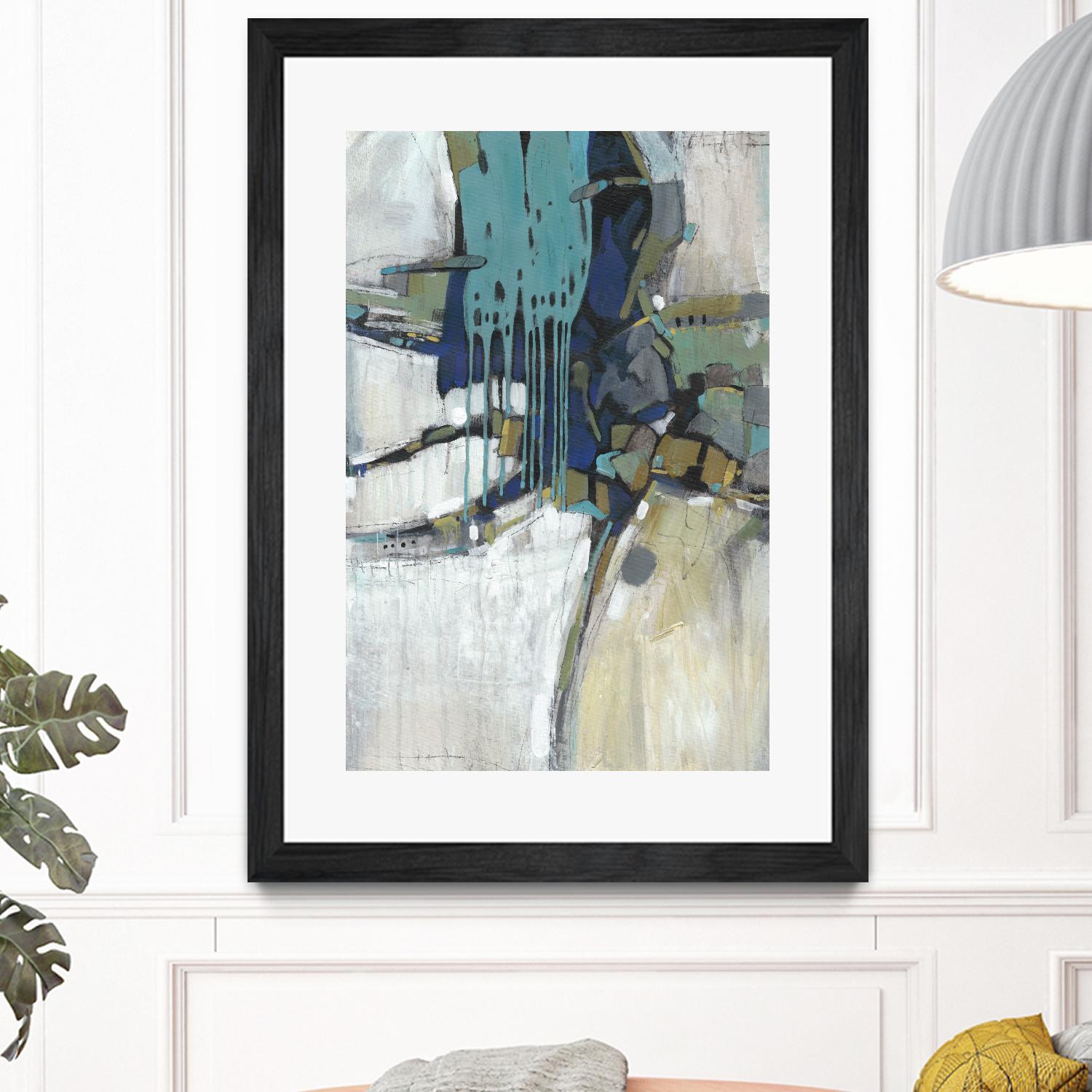 Separation II by Tim OToole on GIANT ART - blue abstract