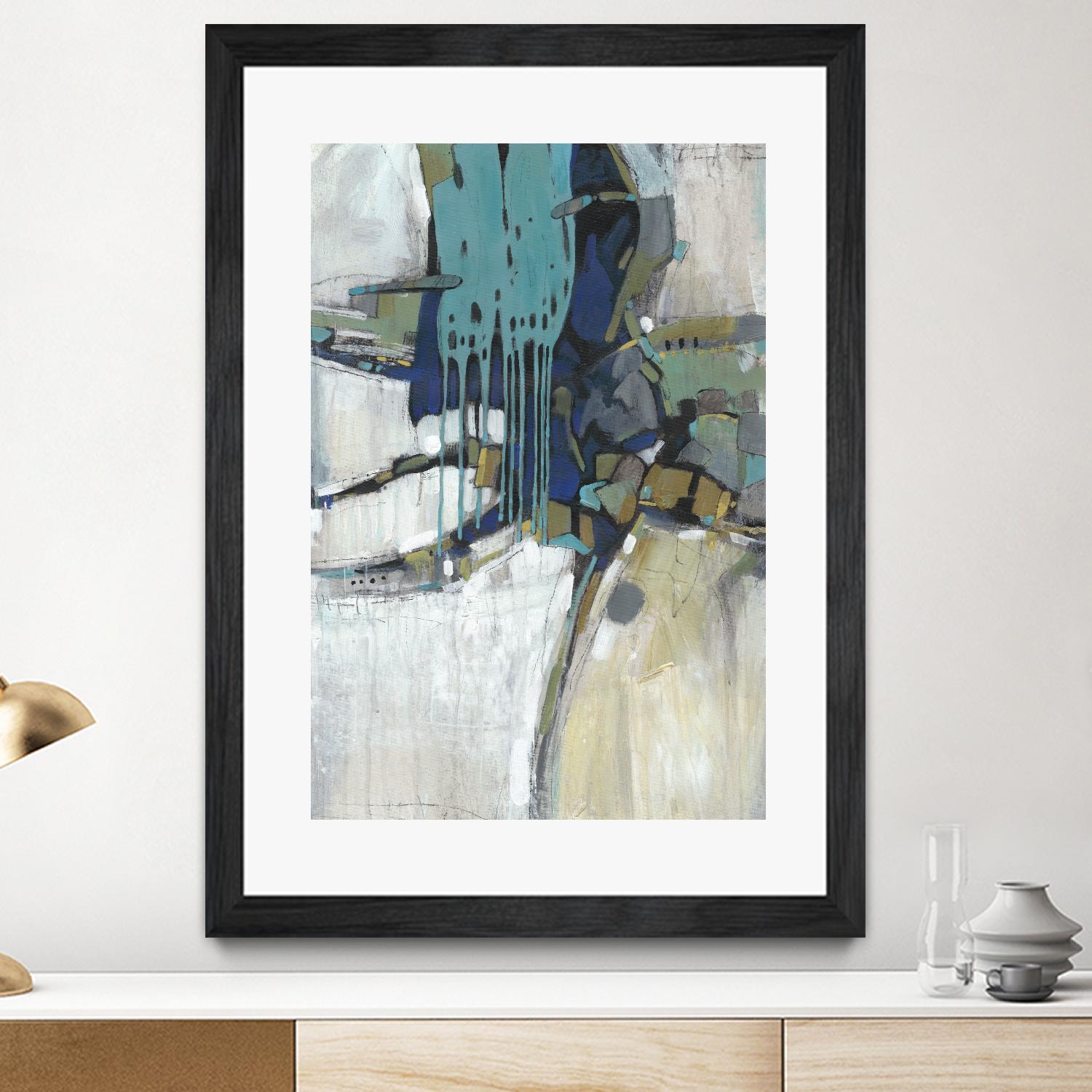 Separation II by Tim OToole on GIANT ART - blue abstract