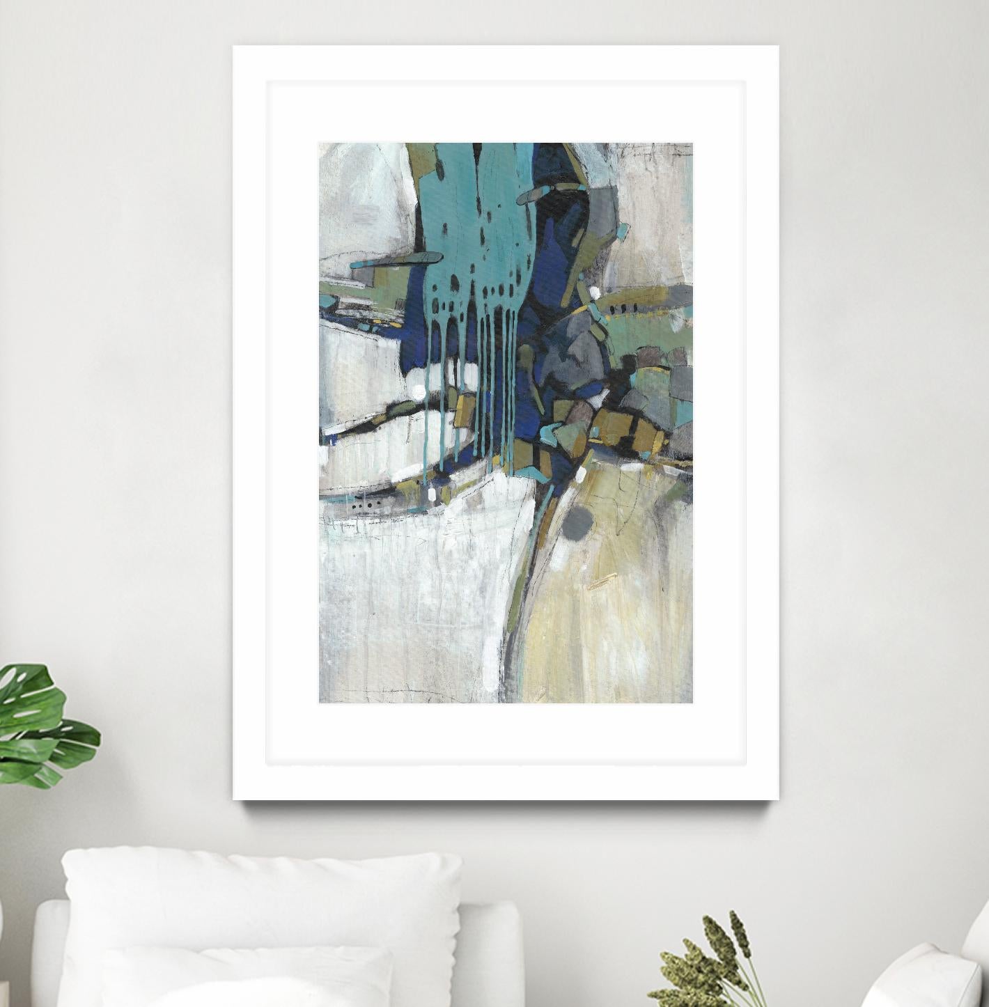 Separation II by Tim OToole on GIANT ART - blue abstract