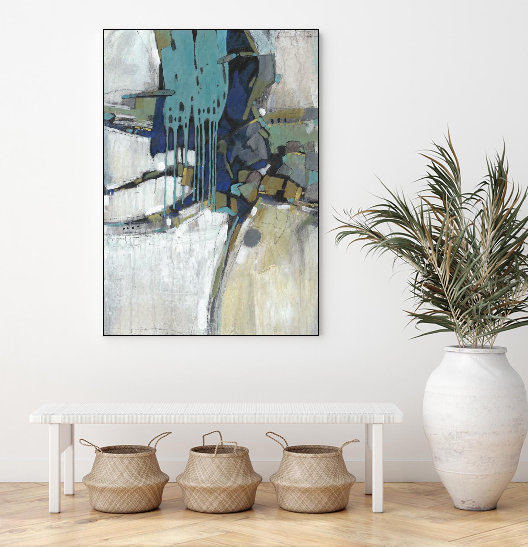 Separation II by Tim OToole on GIANT ART - blue abstract