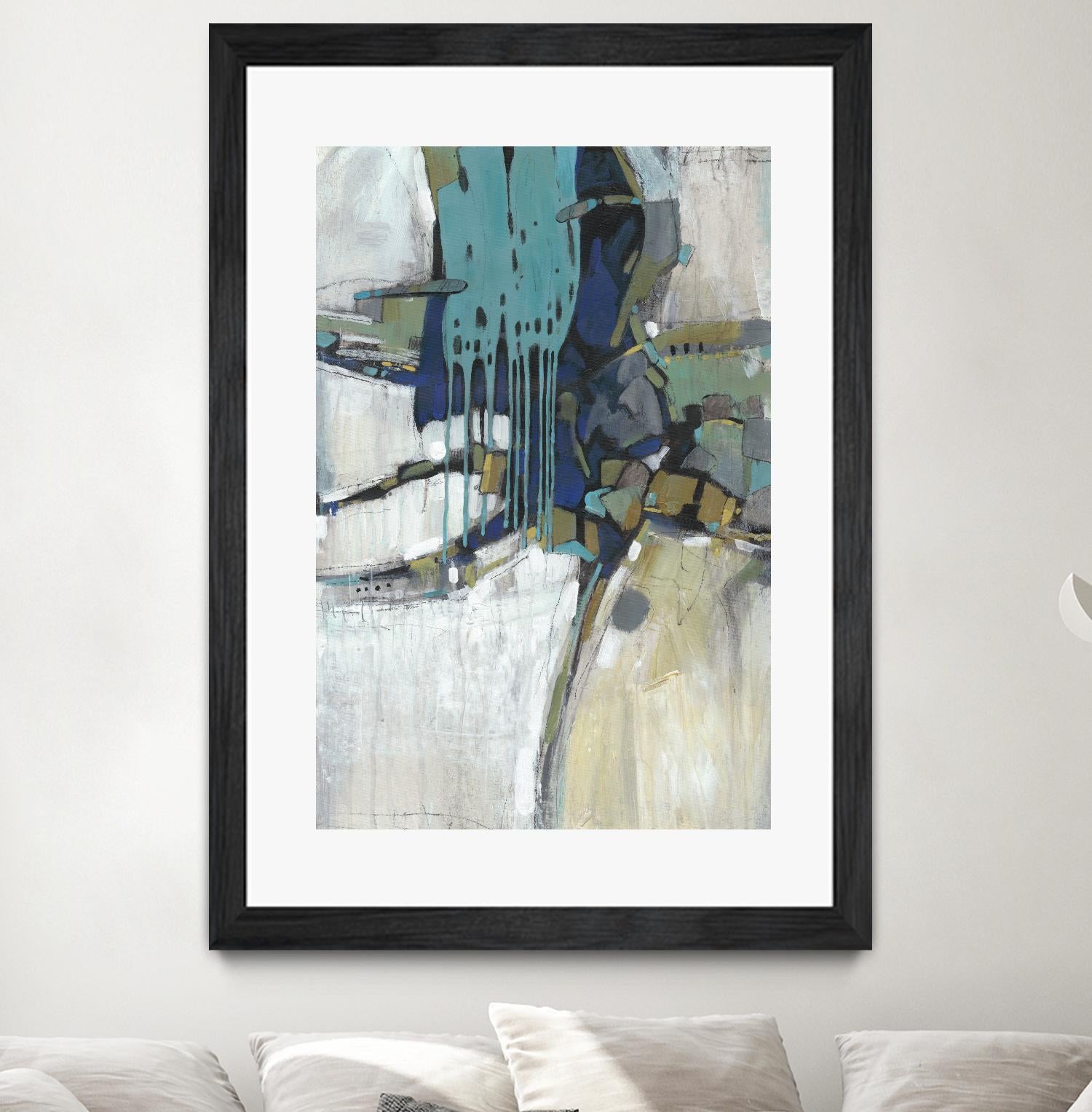 Separation II by Tim OToole on GIANT ART - blue abstract