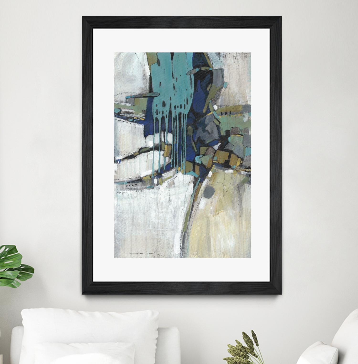 Separation II by Tim OToole on GIANT ART - blue abstract