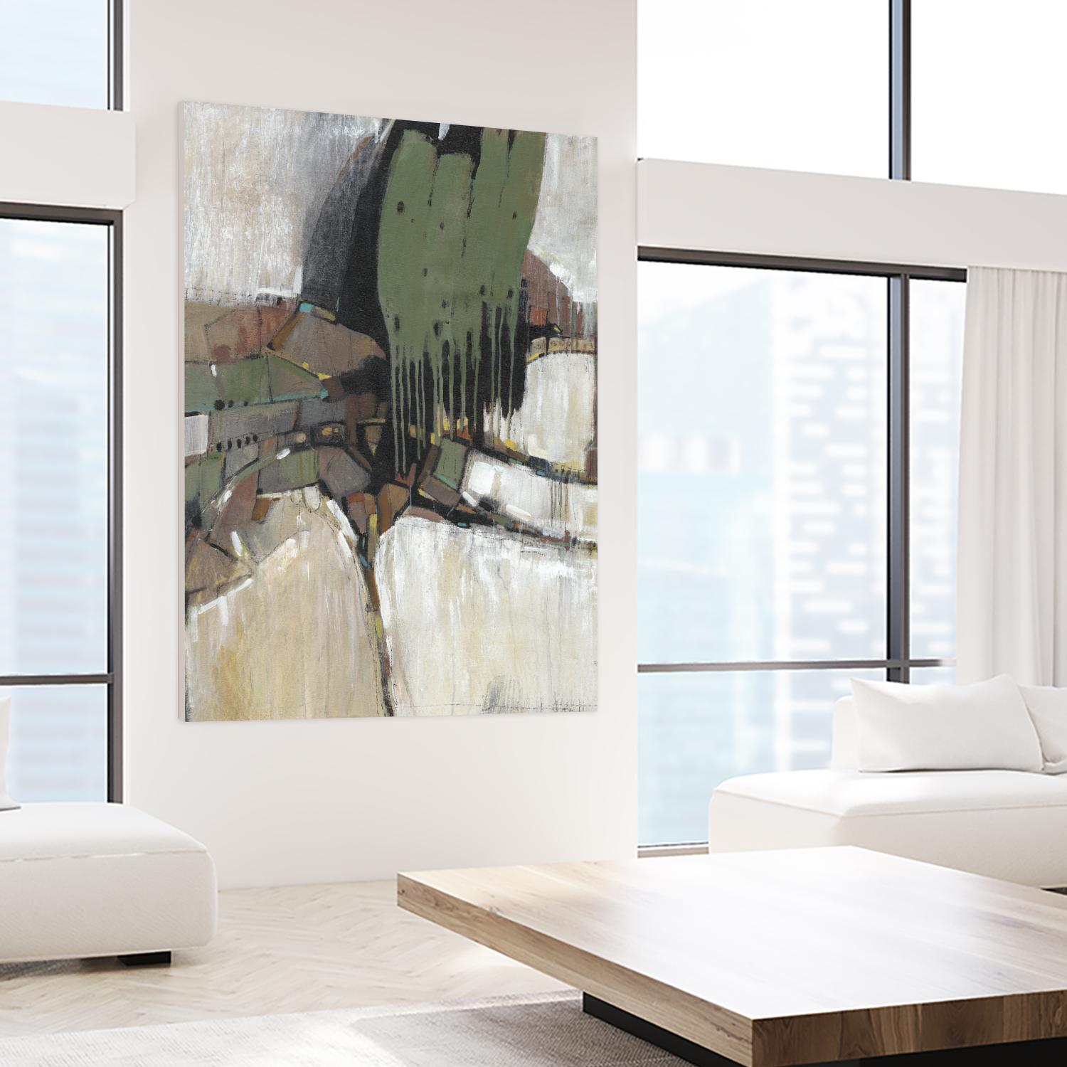 Separation III by Tim OToole on GIANT ART - green abstract