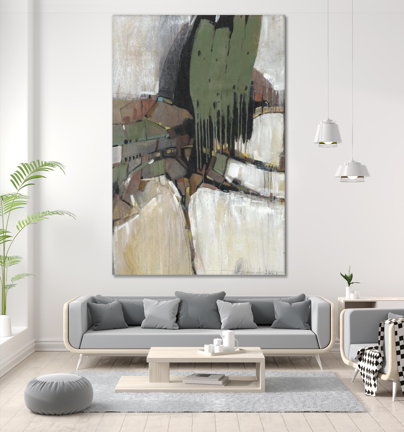 Separation III by Tim OToole on GIANT ART - green abstract