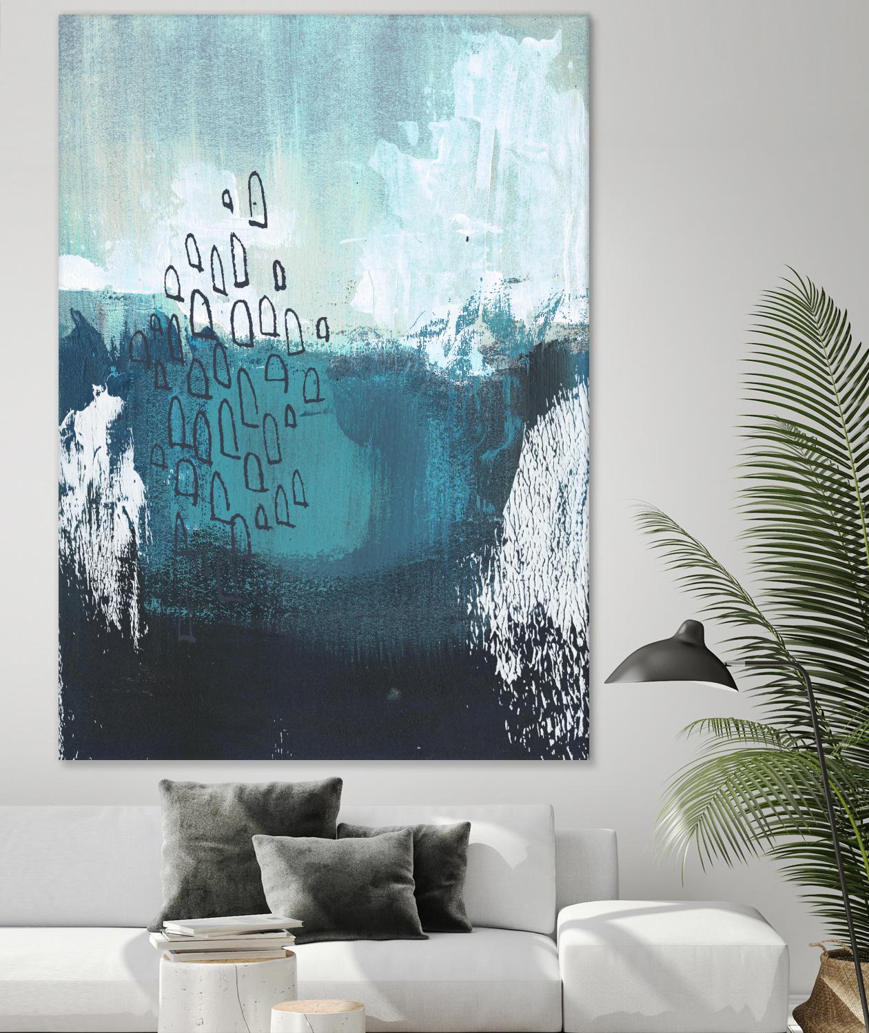 Seaspray I by Jennifer Paxton Parker on GIANT ART - blue abstract