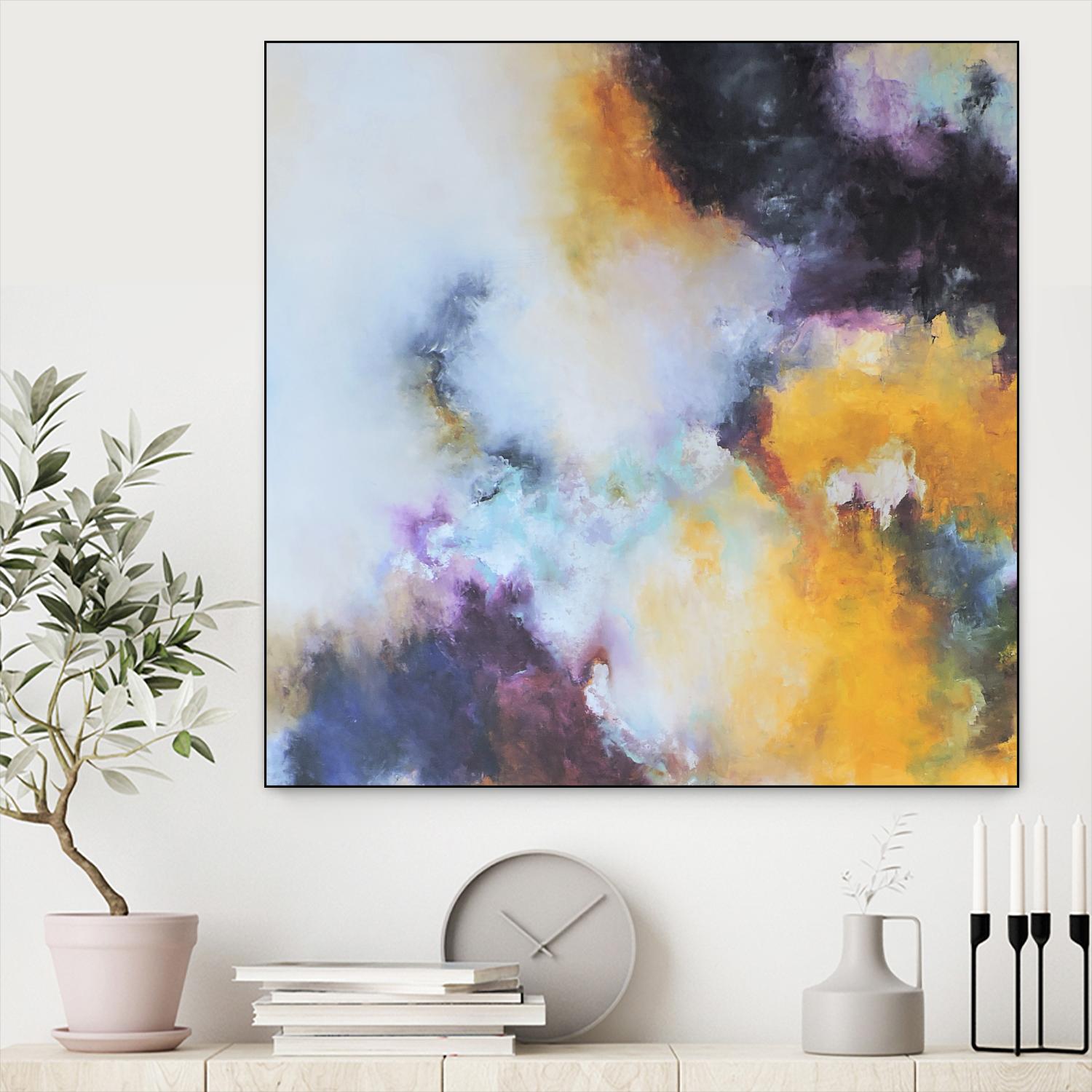 La Puerta del Cielo I by Leticia Herrera on GIANT ART - pink abstract