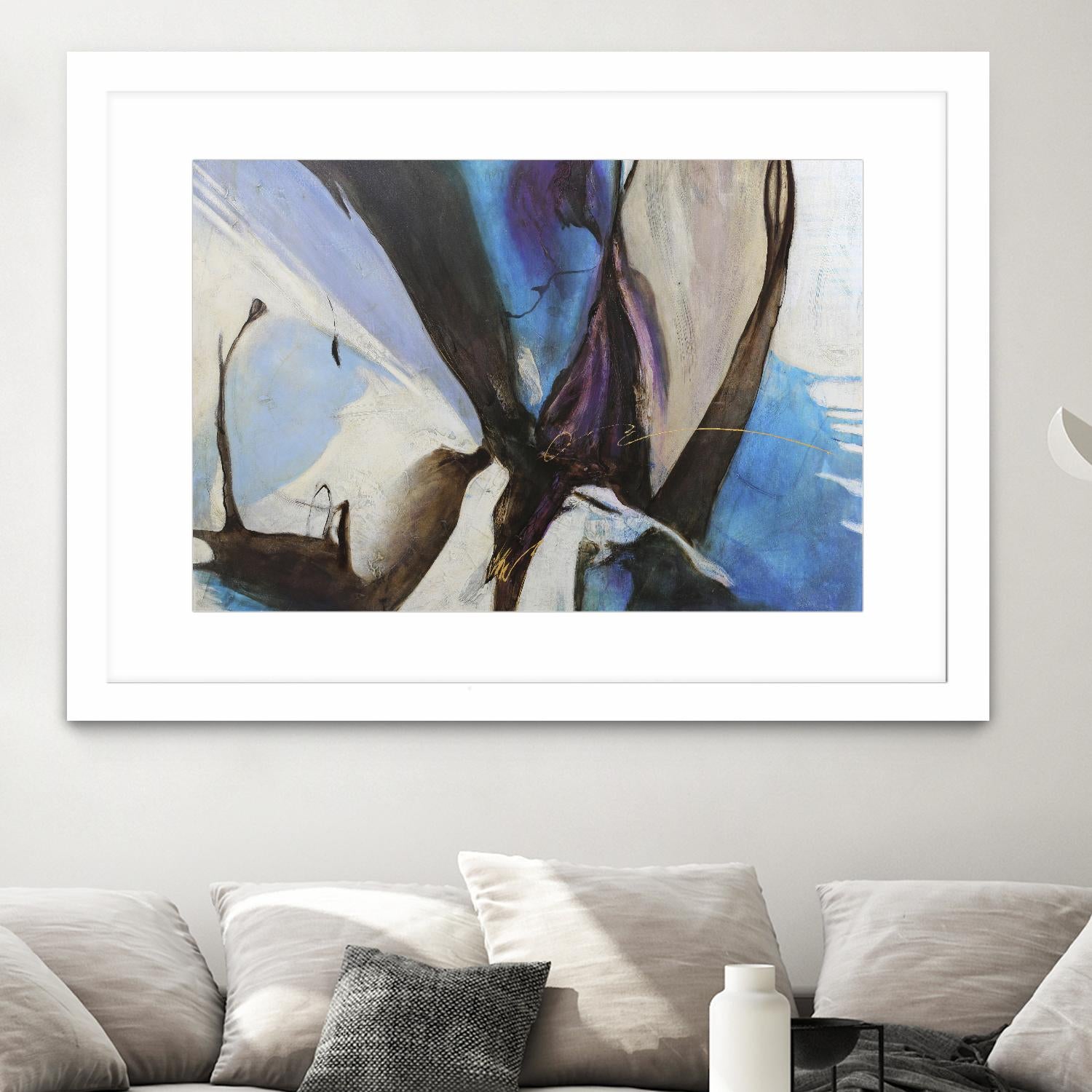 Motivos by Gabriela Villarreal on GIANT ART - blue abstract