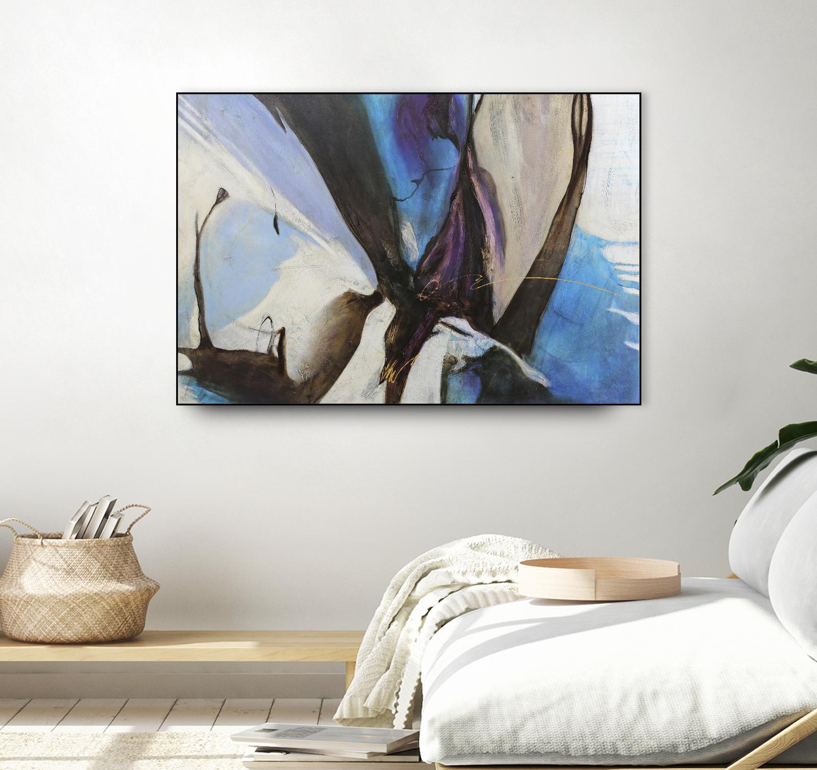 Motivos by Gabriela Villarreal on GIANT ART - blue abstract