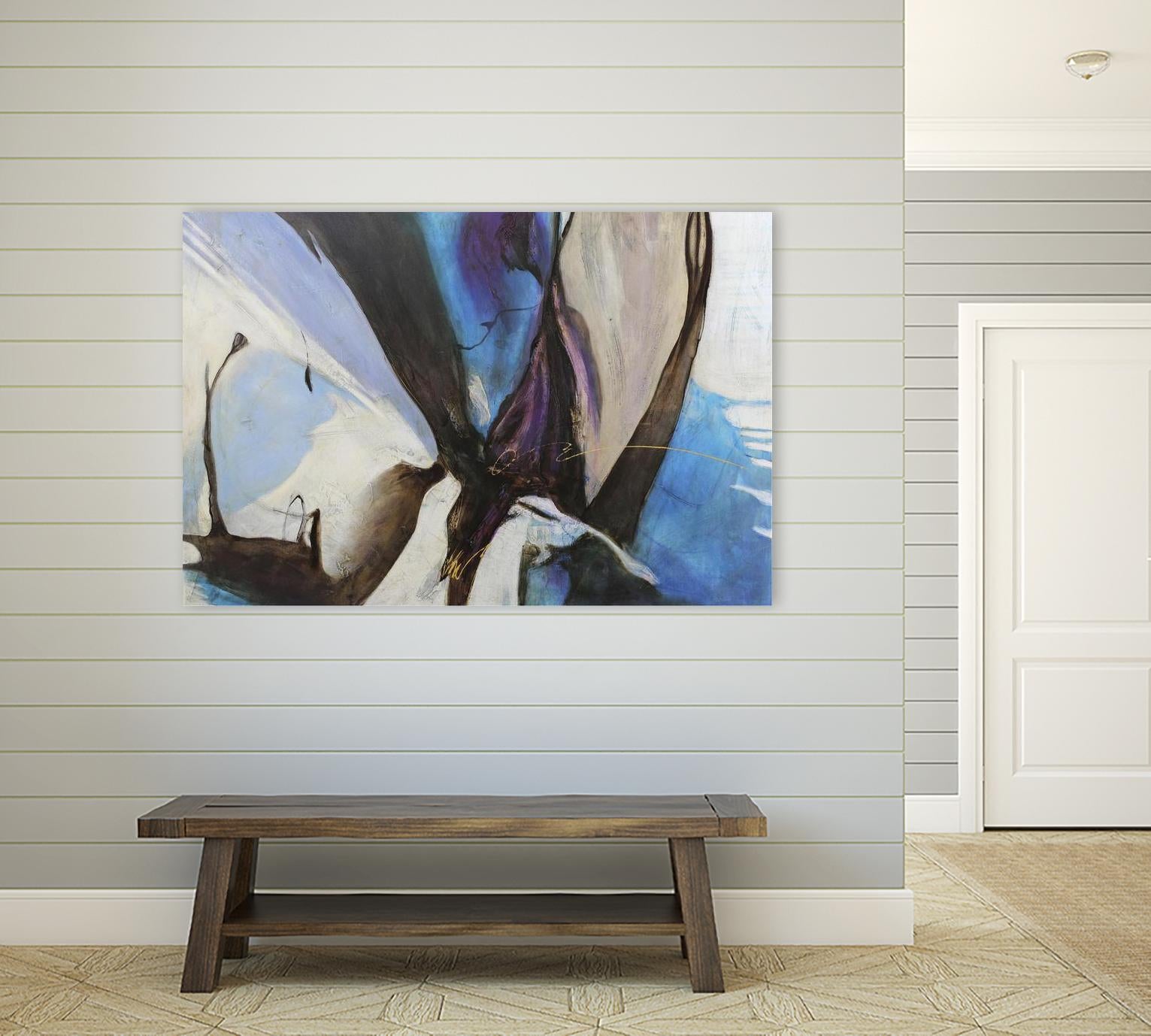 Motivos by Gabriela Villarreal on GIANT ART - blue abstract