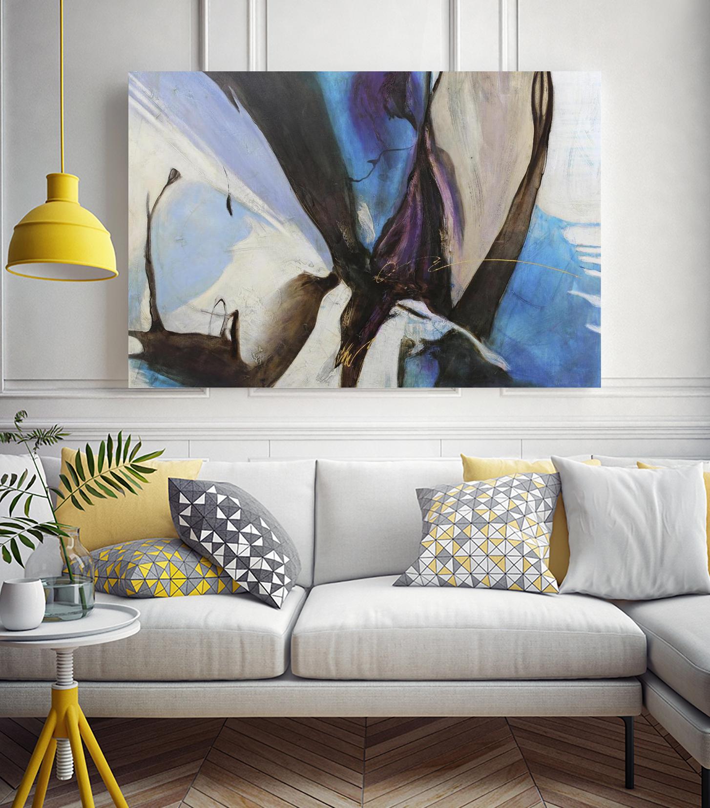 Motivos by Gabriela Villarreal on GIANT ART - blue abstract