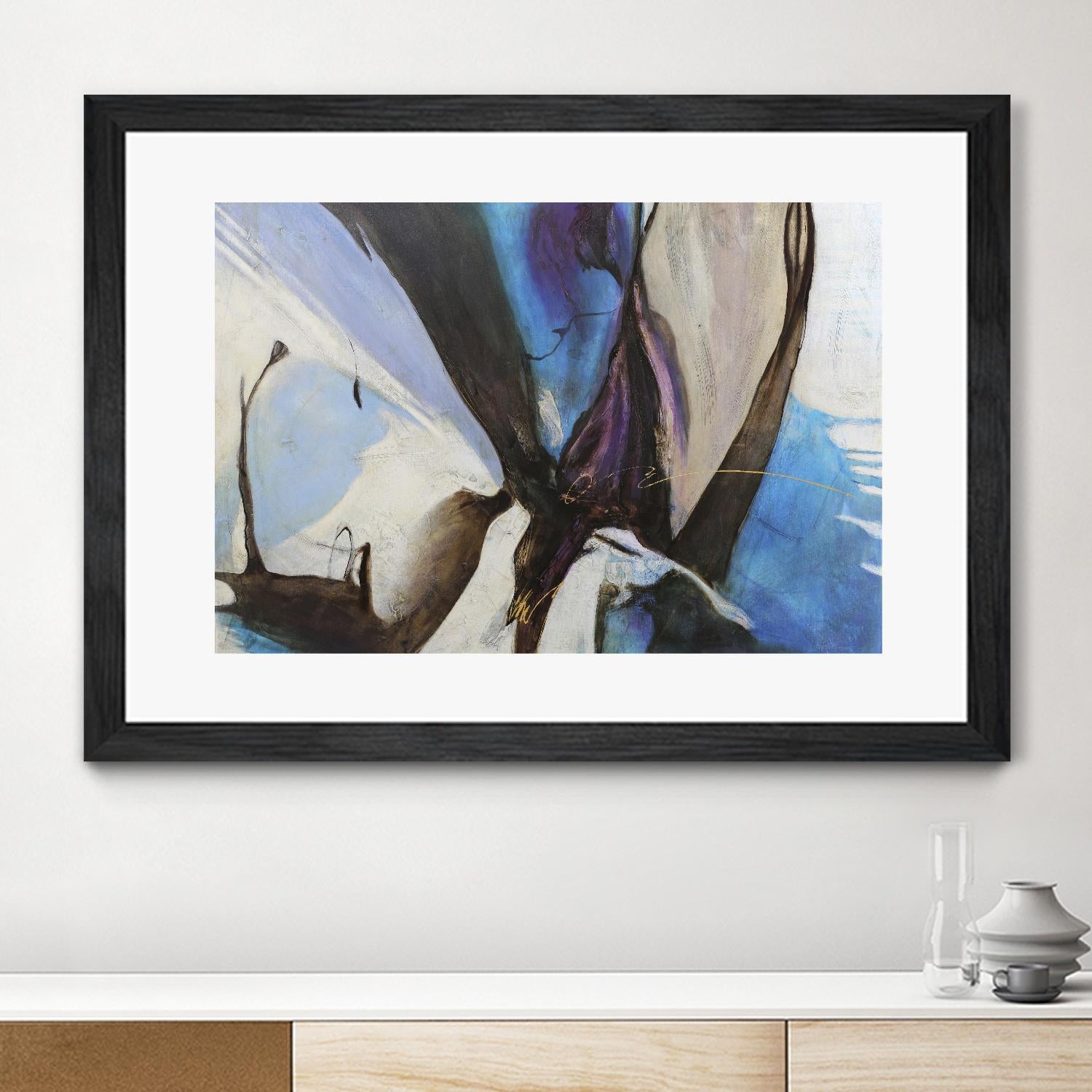 Motivos by Gabriela Villarreal on GIANT ART - blue abstract