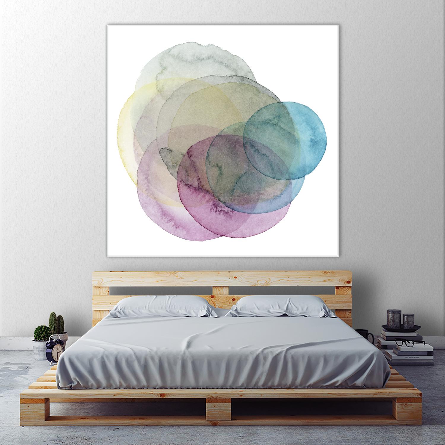 Evolving Planets II by Grace Popp on GIANT ART - blue abstract