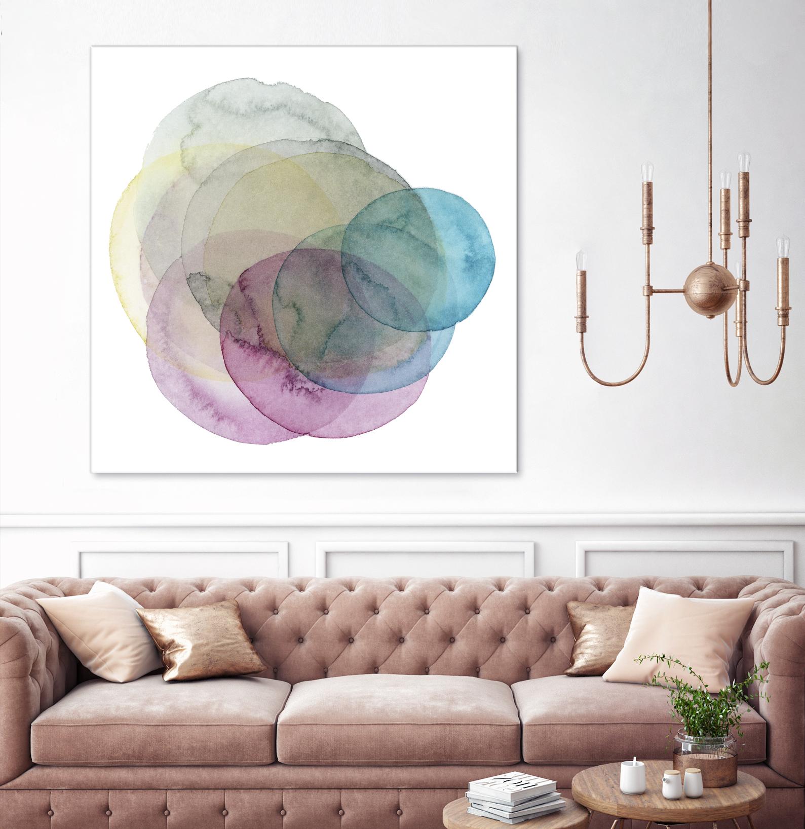 Evolving Planets II by Grace Popp on GIANT ART - blue abstract