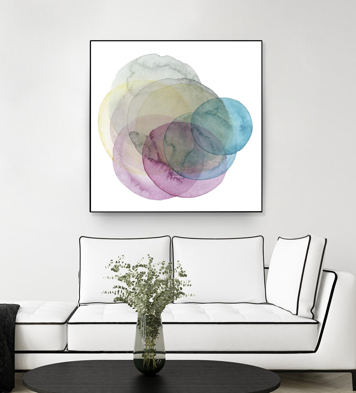 Evolving Planets II by Grace Popp on GIANT ART - blue abstract