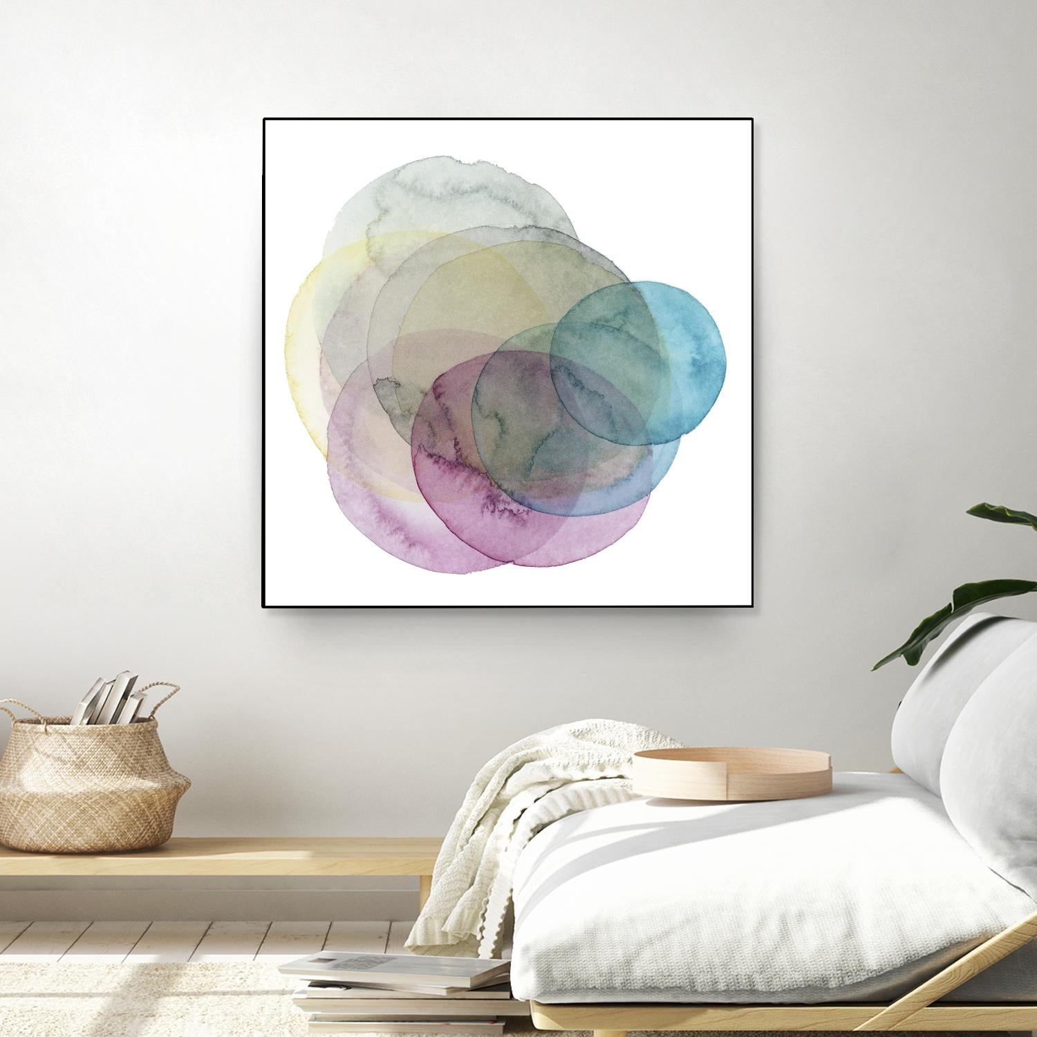 Evolving Planets II by Grace Popp on GIANT ART - blue abstract