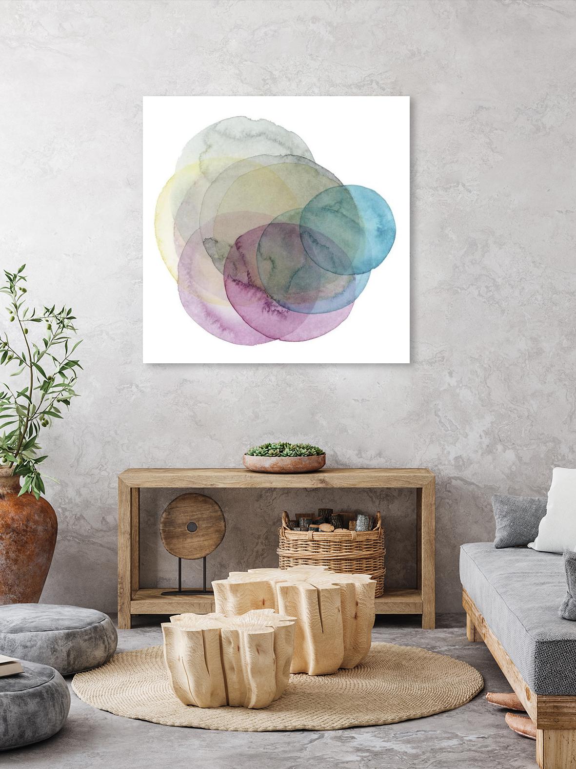 Evolving Planets II by Grace Popp on GIANT ART - blue abstract