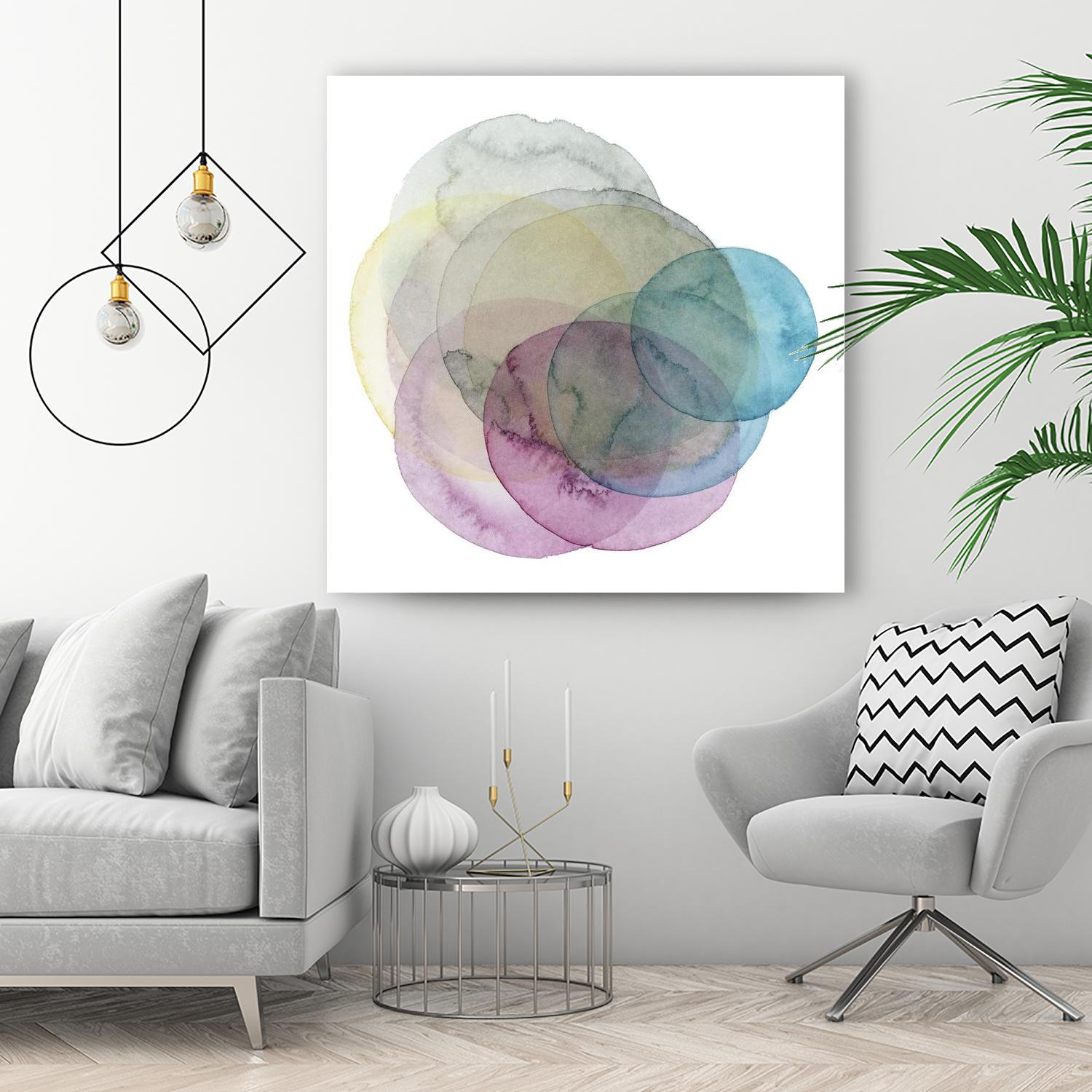 Evolving Planets II by Grace Popp on GIANT ART - blue abstract