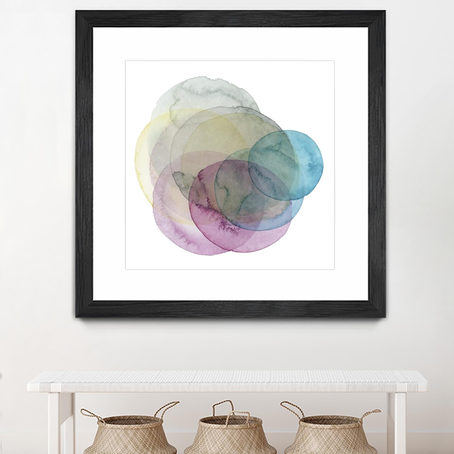 Evolving Planets II by Grace Popp on GIANT ART - blue abstract