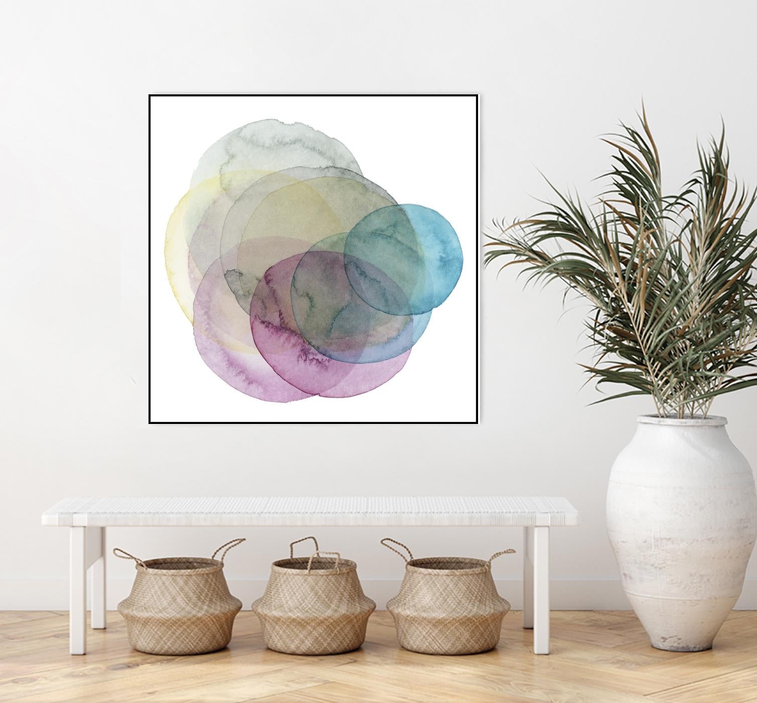 Evolving Planets II by Grace Popp on GIANT ART - blue abstract