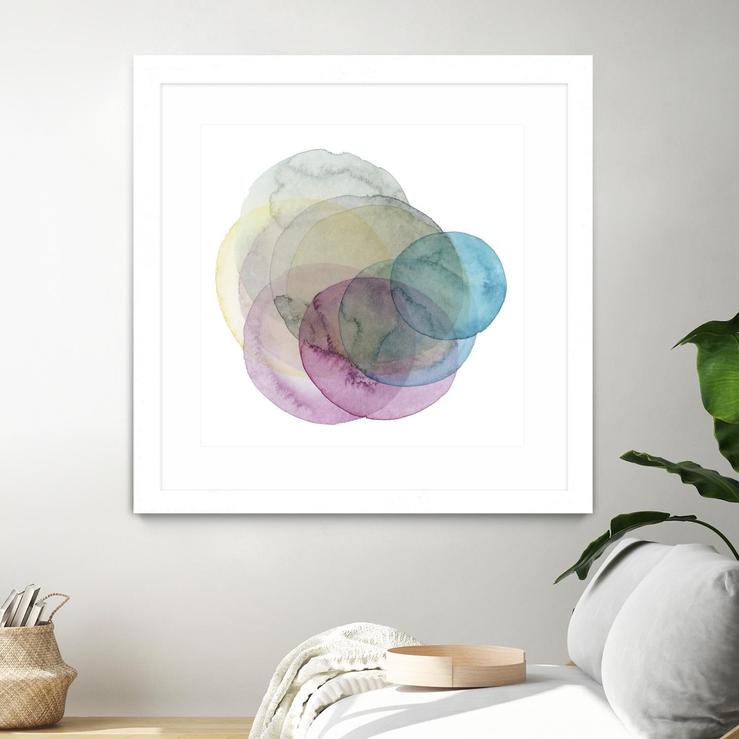 Evolving Planets II by Grace Popp on GIANT ART - blue abstract