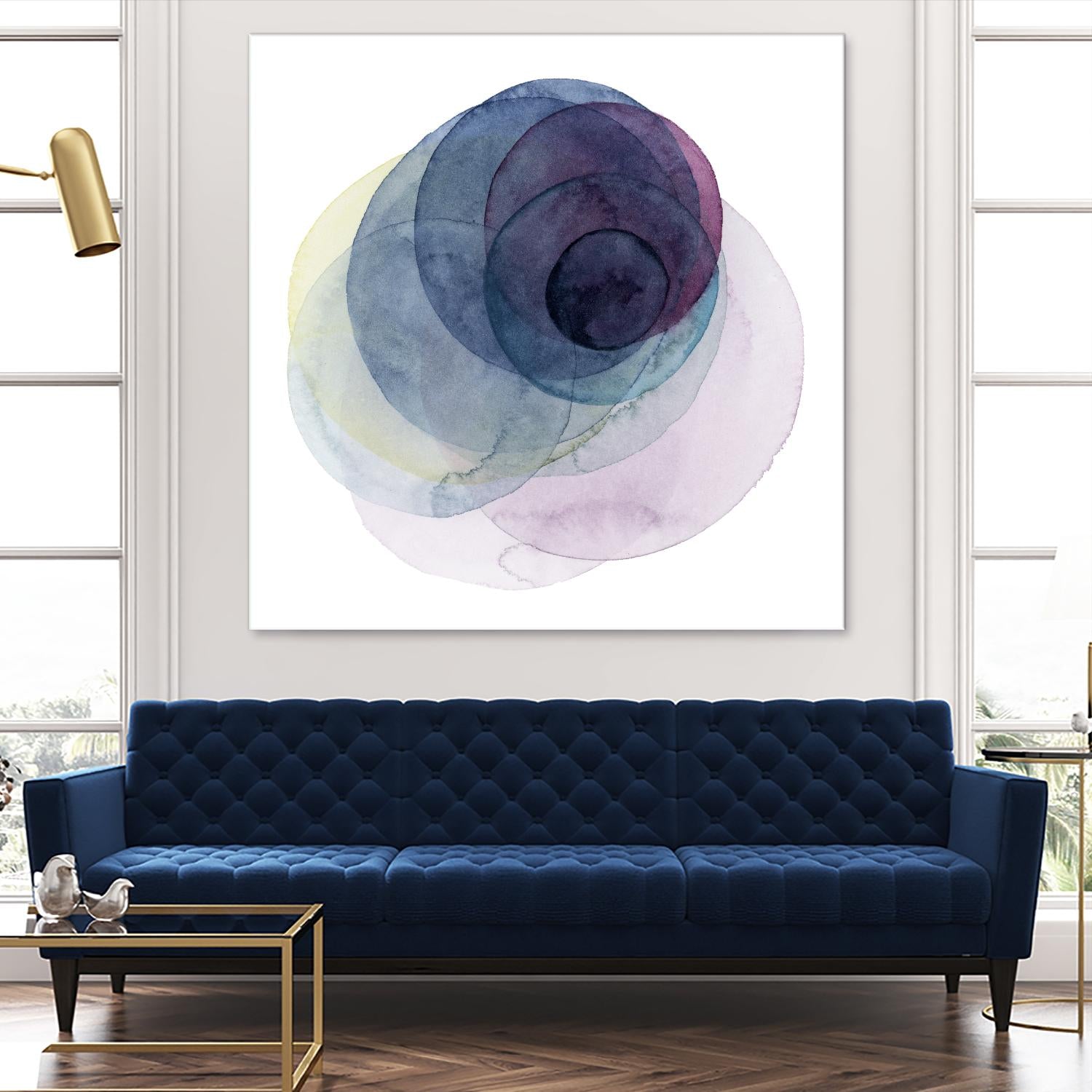 Evolving Planets III by Grace Popp on GIANT ART - blue abstract