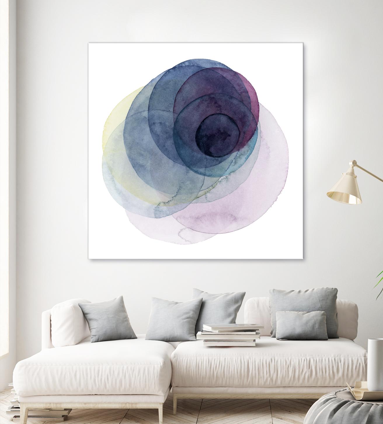 Evolving Planets III by Grace Popp on GIANT ART - blue abstract