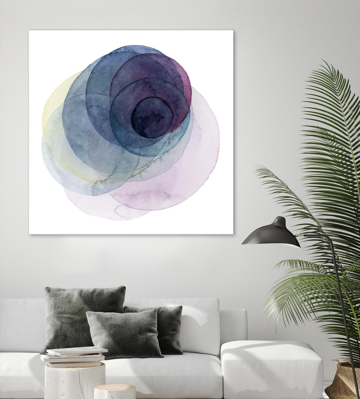 Evolving Planets III by Grace Popp on GIANT ART - blue abstract