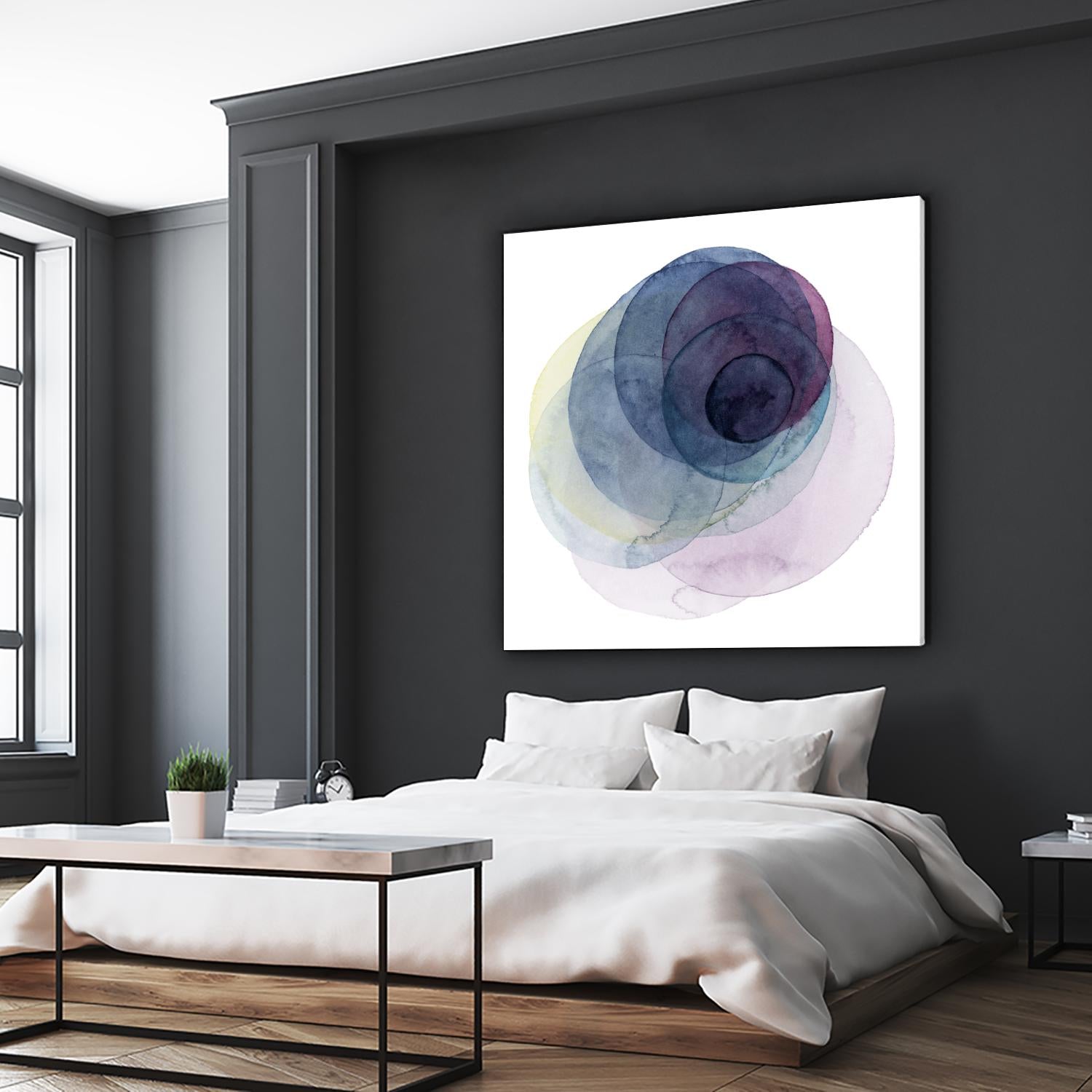 Evolving Planets III by Grace Popp on GIANT ART - blue abstract