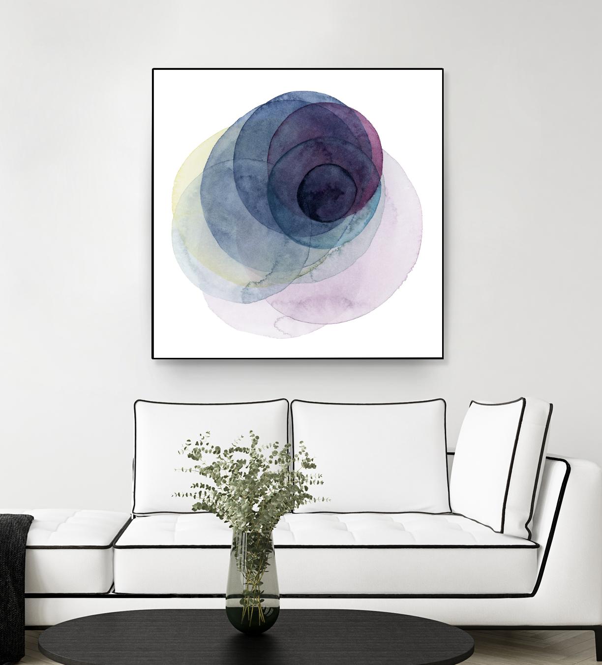 Evolving Planets III by Grace Popp on GIANT ART - blue abstract