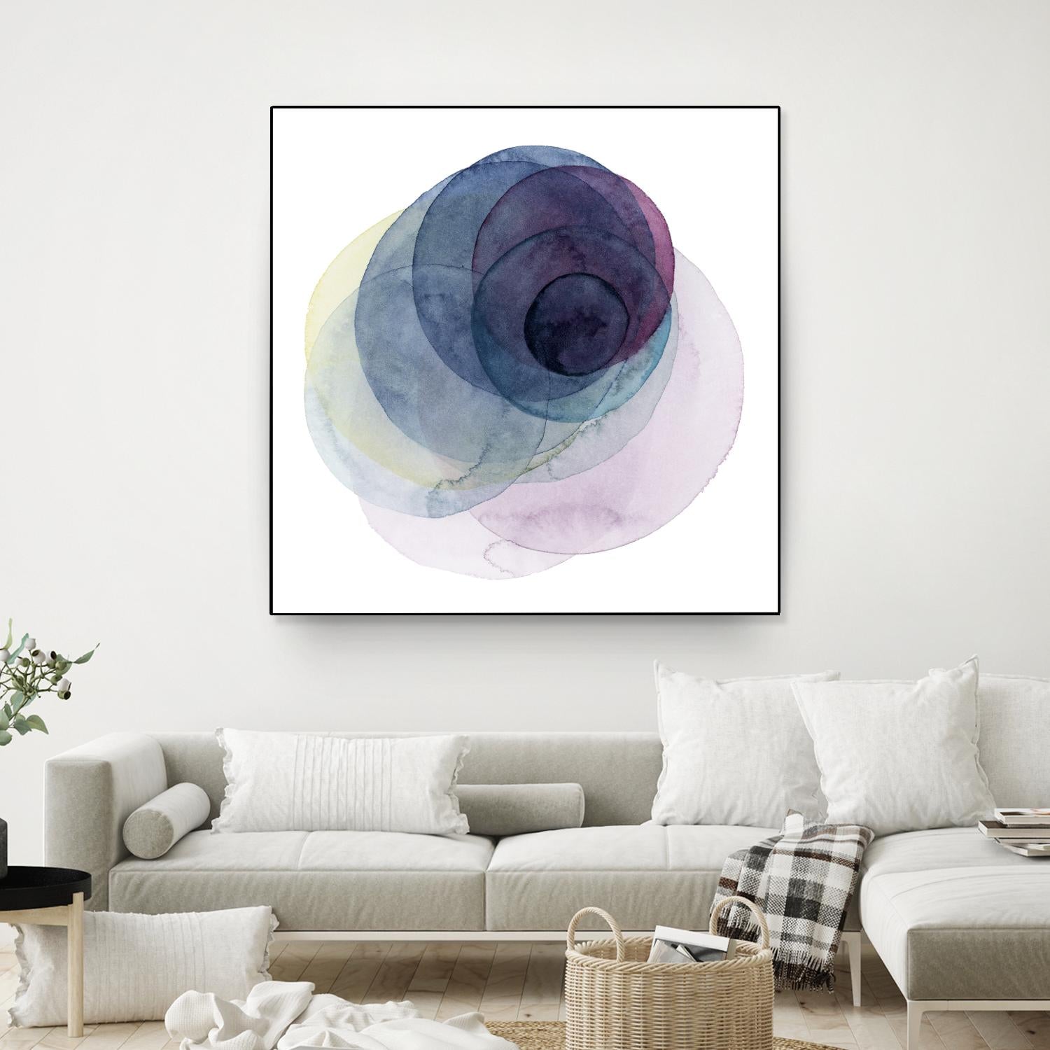 Evolving Planets III by Grace Popp on GIANT ART - blue abstract