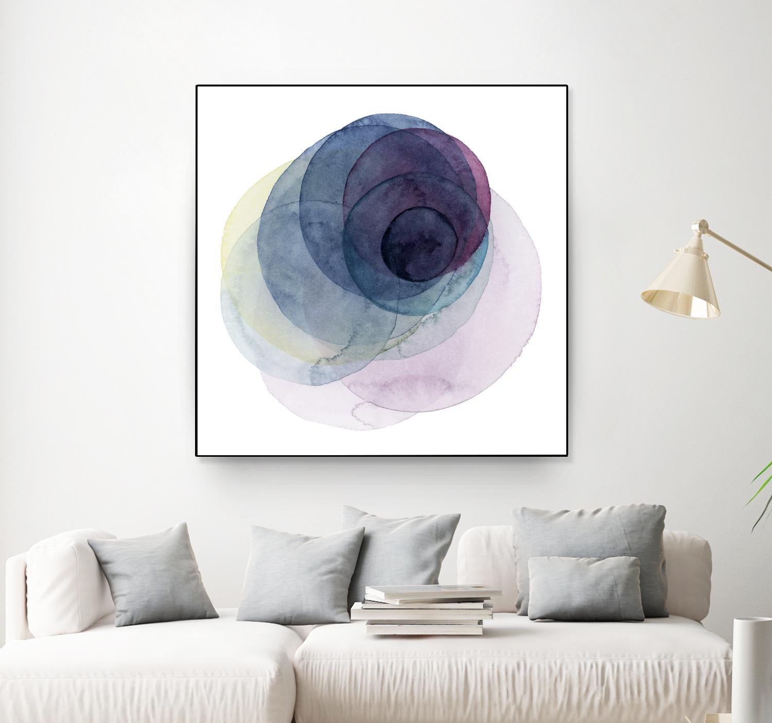 Evolving Planets III by Grace Popp on GIANT ART - blue abstract