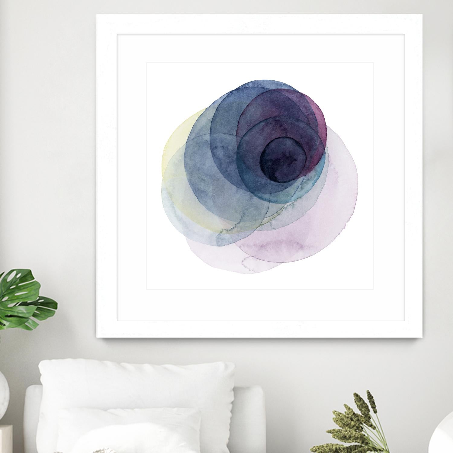 Evolving Planets III by Grace Popp on GIANT ART - blue abstract