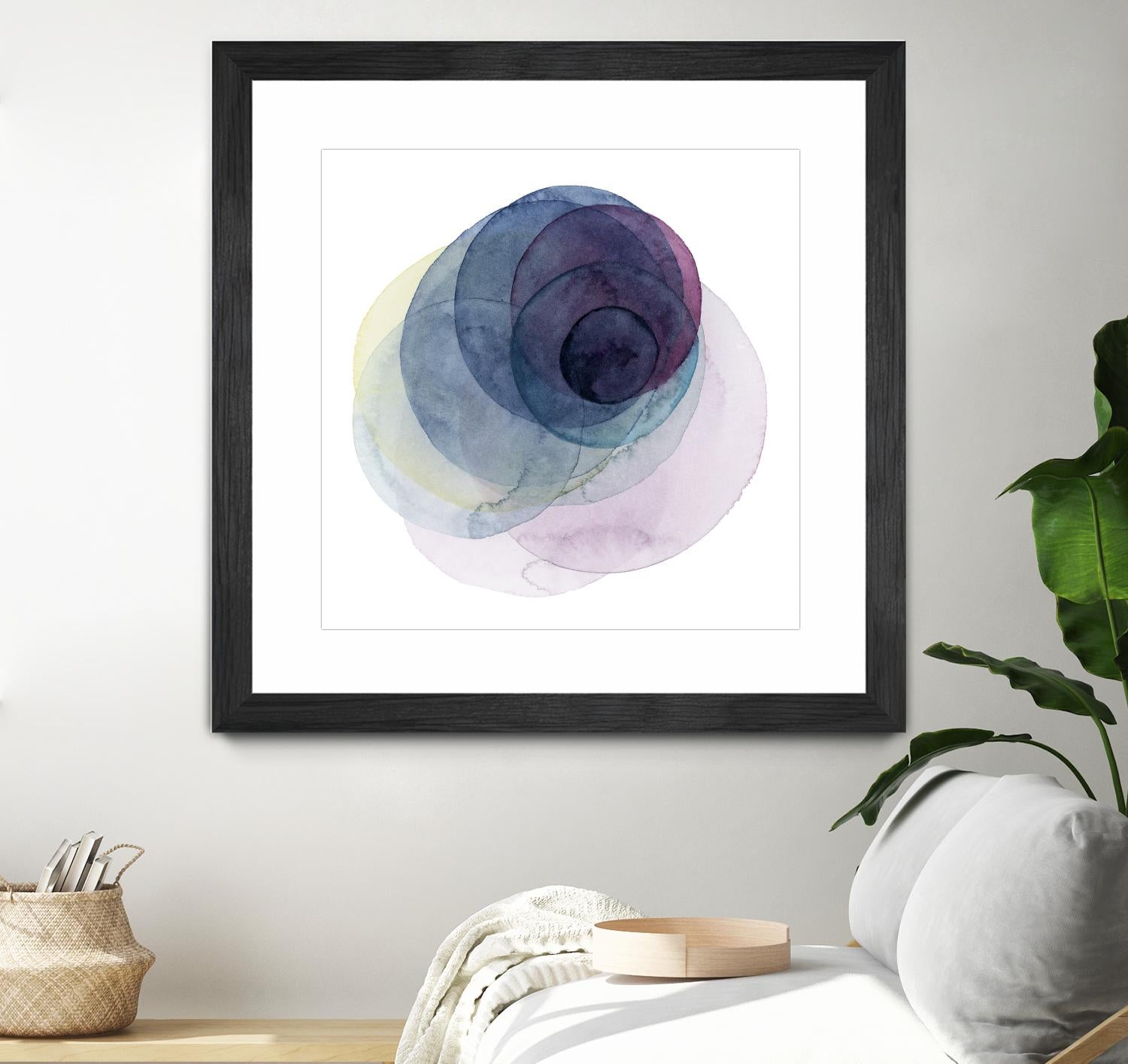 Evolving Planets III by Grace Popp on GIANT ART - blue abstract