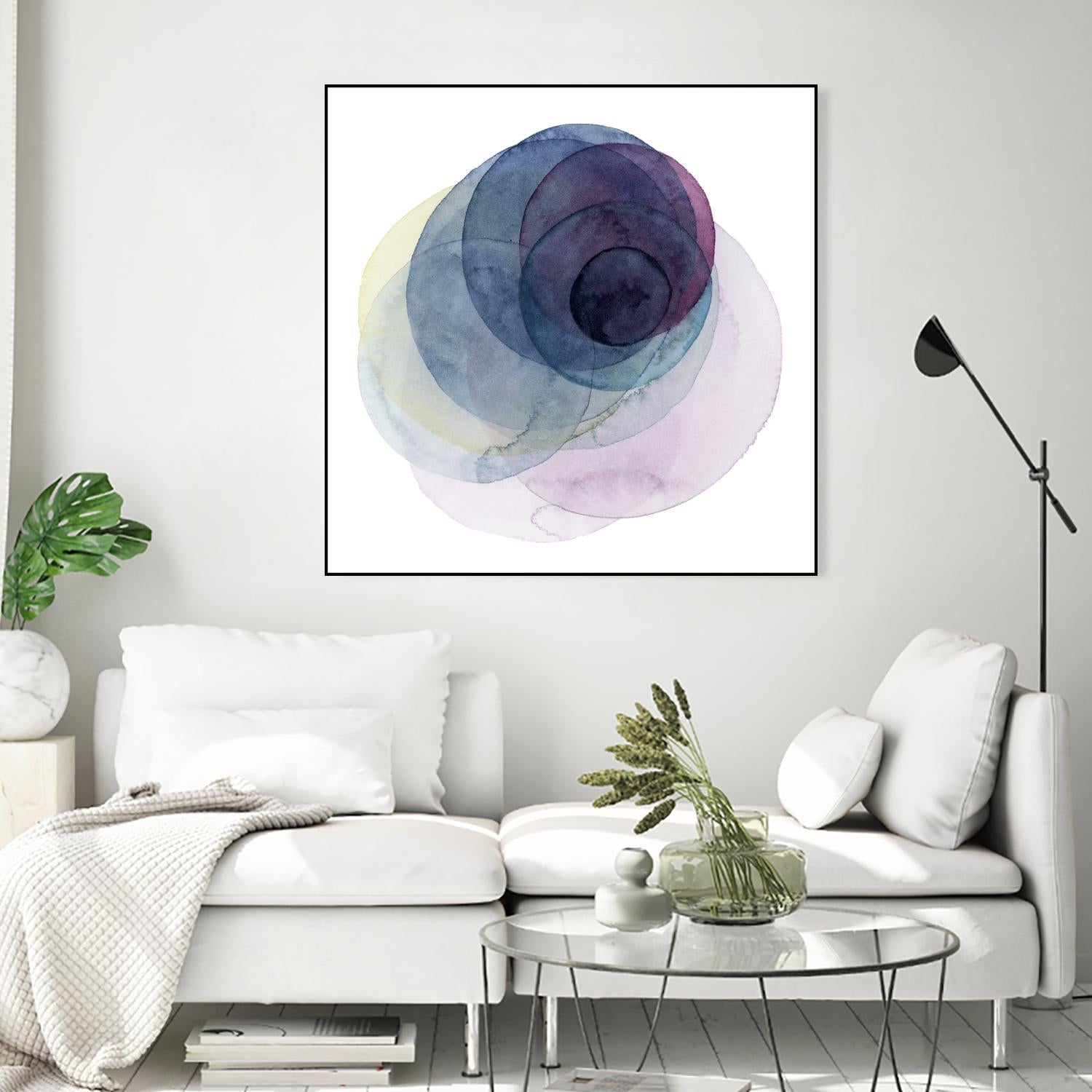 Evolving Planets III by Grace Popp on GIANT ART - blue abstract