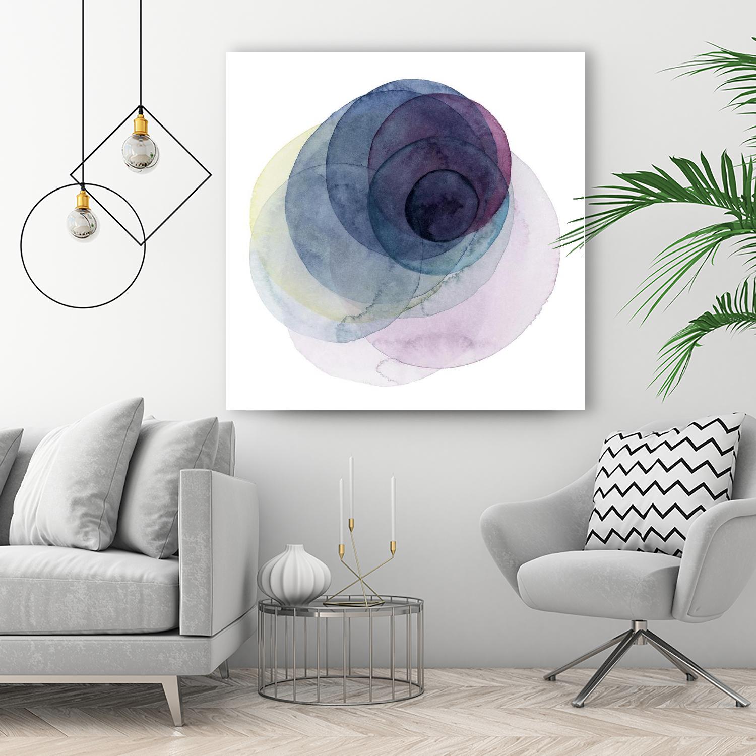 Evolving Planets III by Grace Popp on GIANT ART - blue abstract