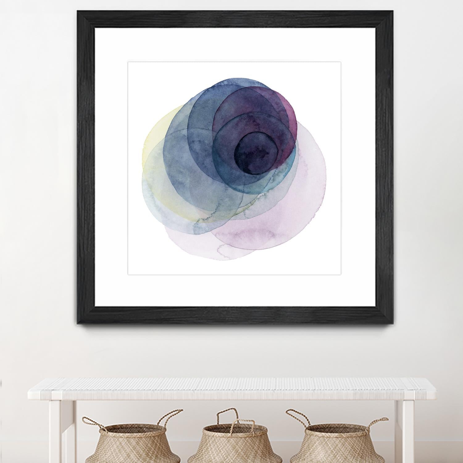 Evolving Planets III by Grace Popp on GIANT ART - blue abstract
