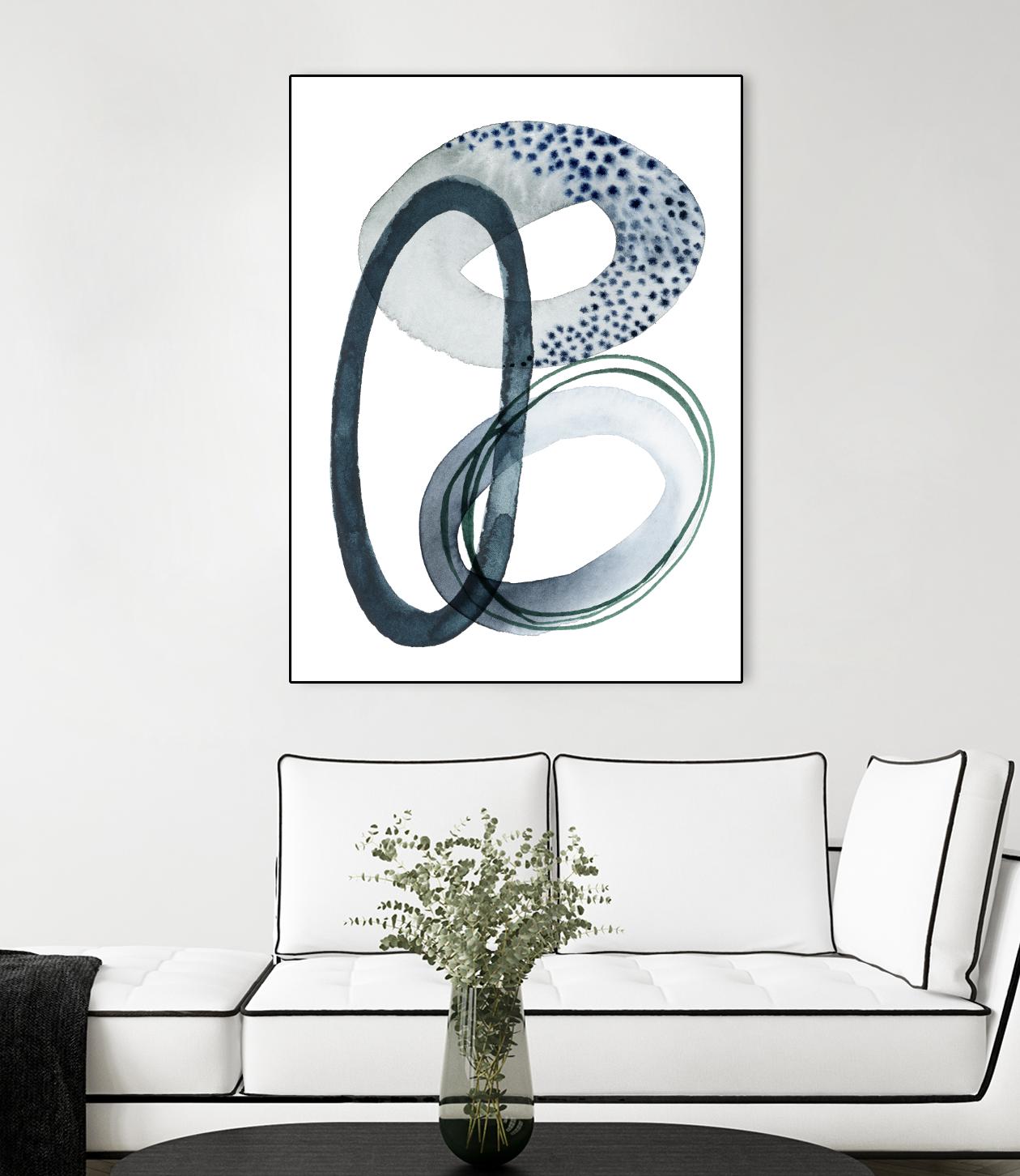 Looping Abstract III by Grace Popp on GIANT ART - green abstract