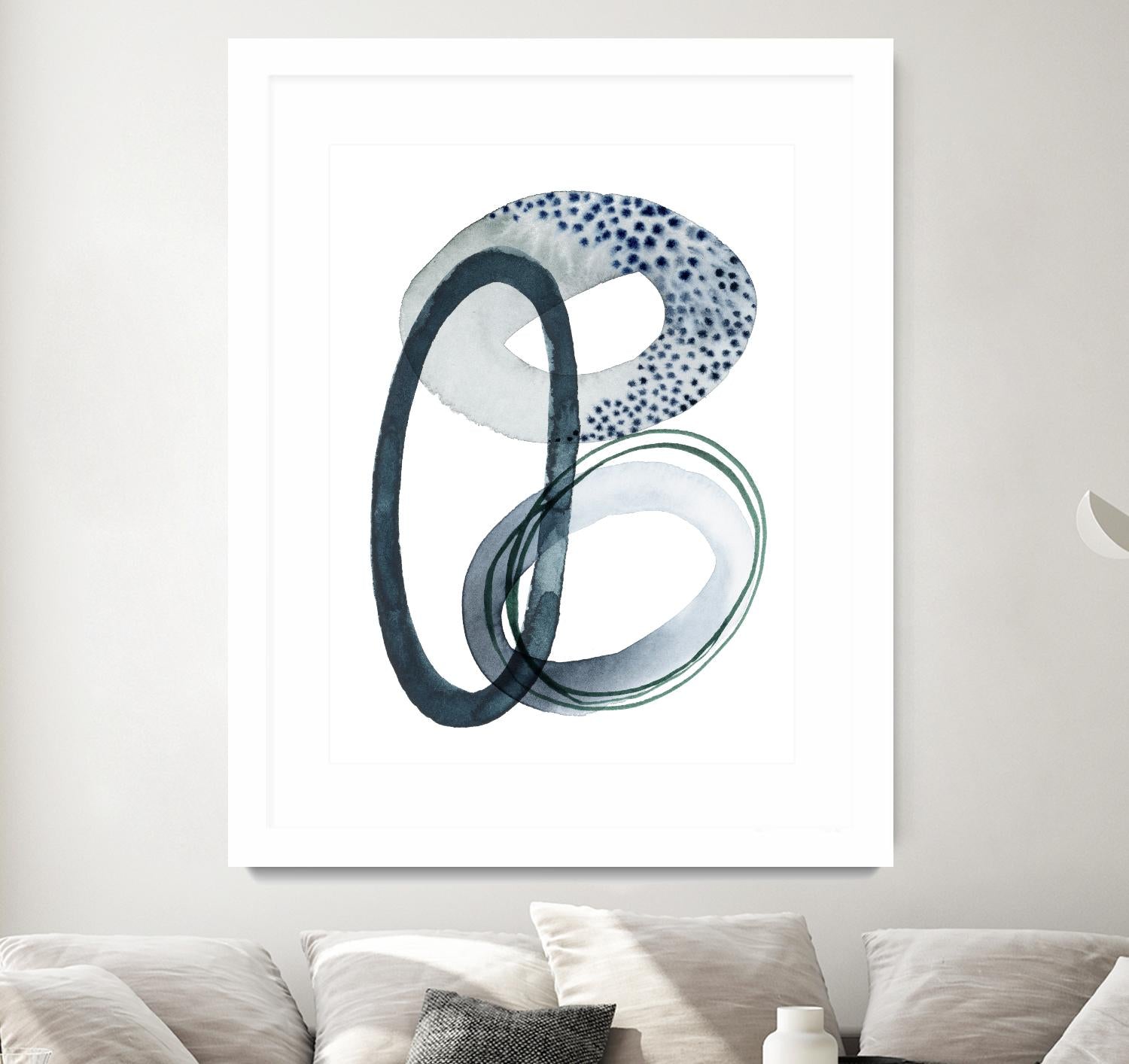 Looping Abstract III by Grace Popp on GIANT ART - green abstract