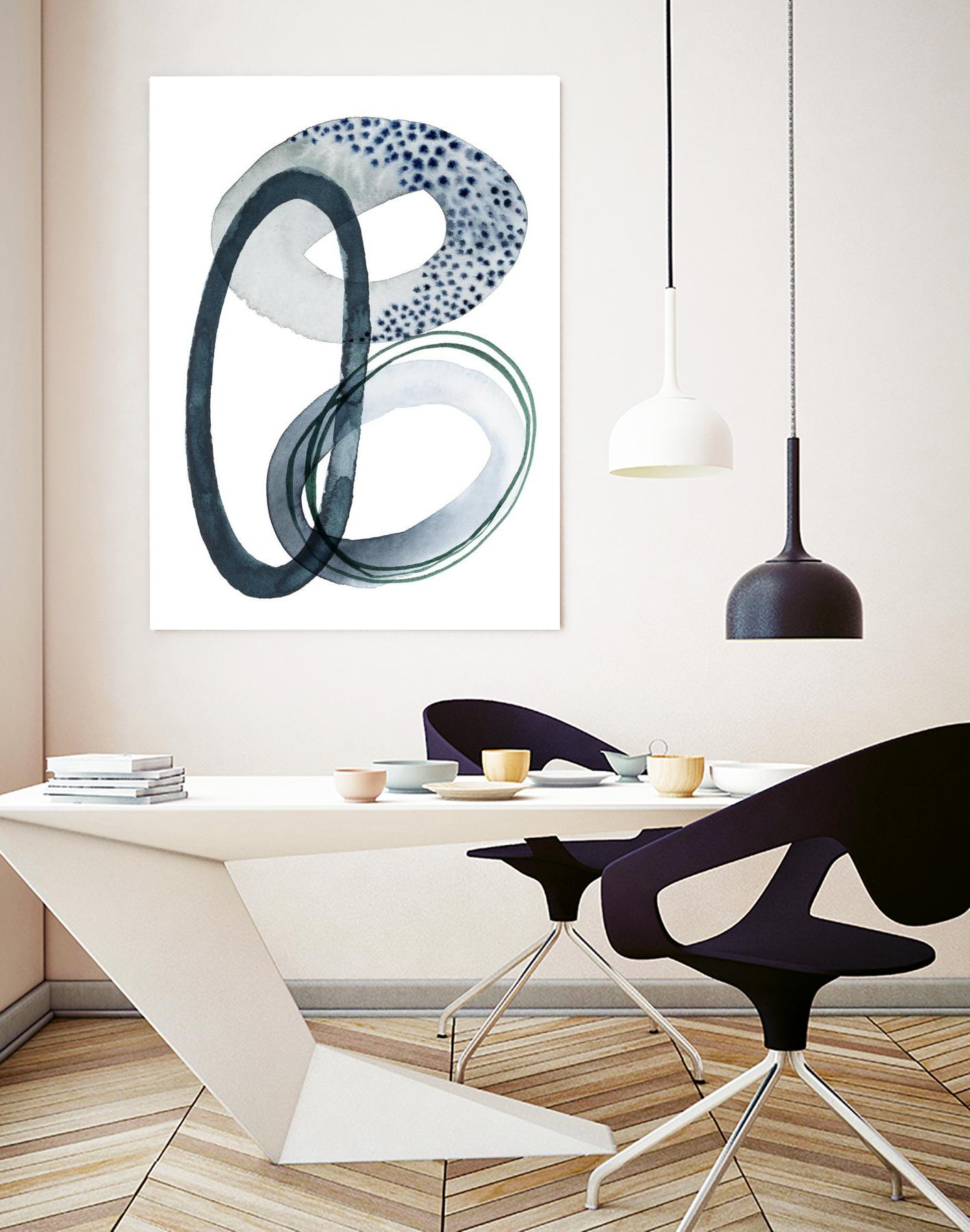 Looping Abstract III by Grace Popp on GIANT ART - green abstract