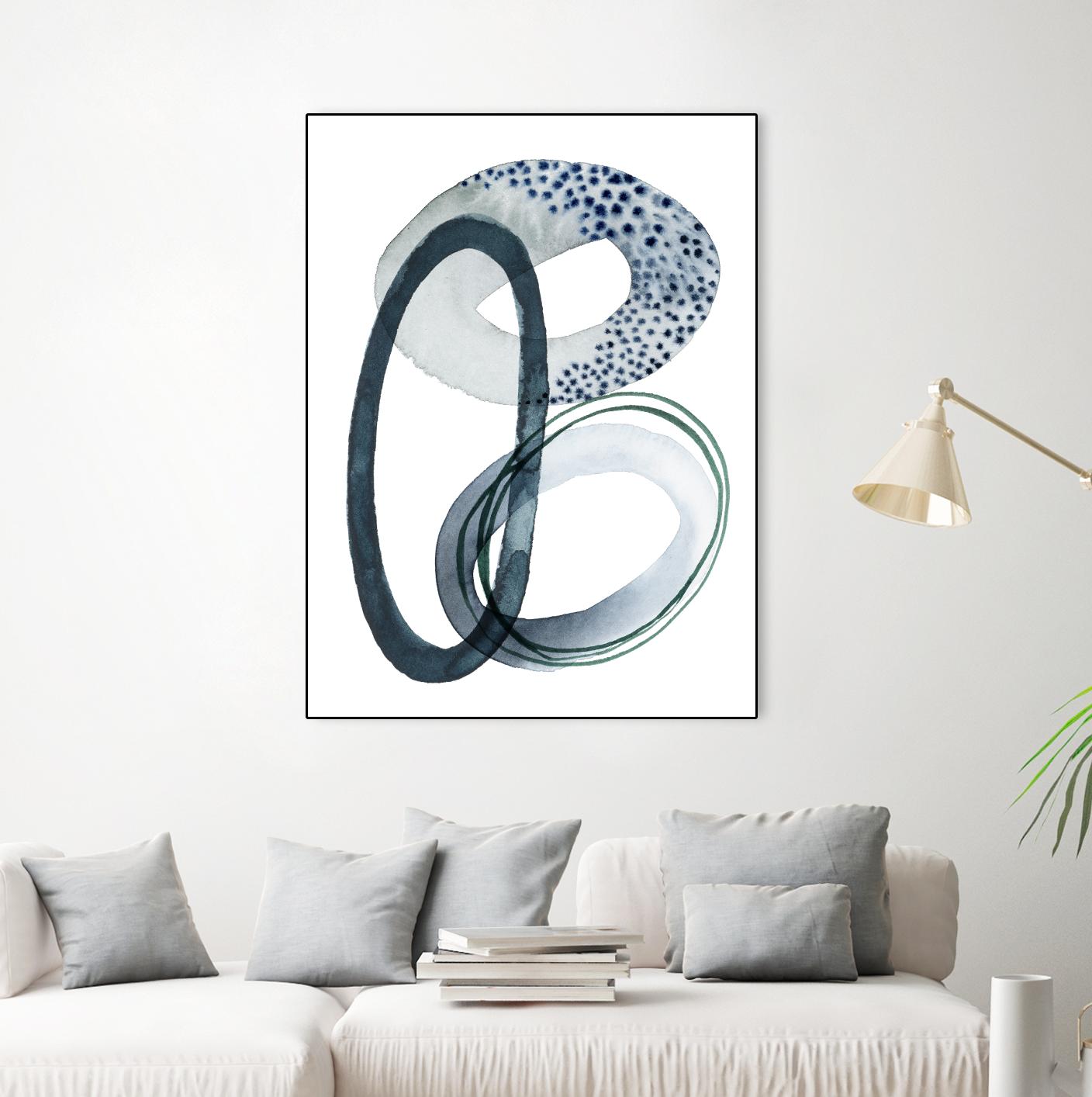 Looping Abstract III by Grace Popp on GIANT ART - green abstract