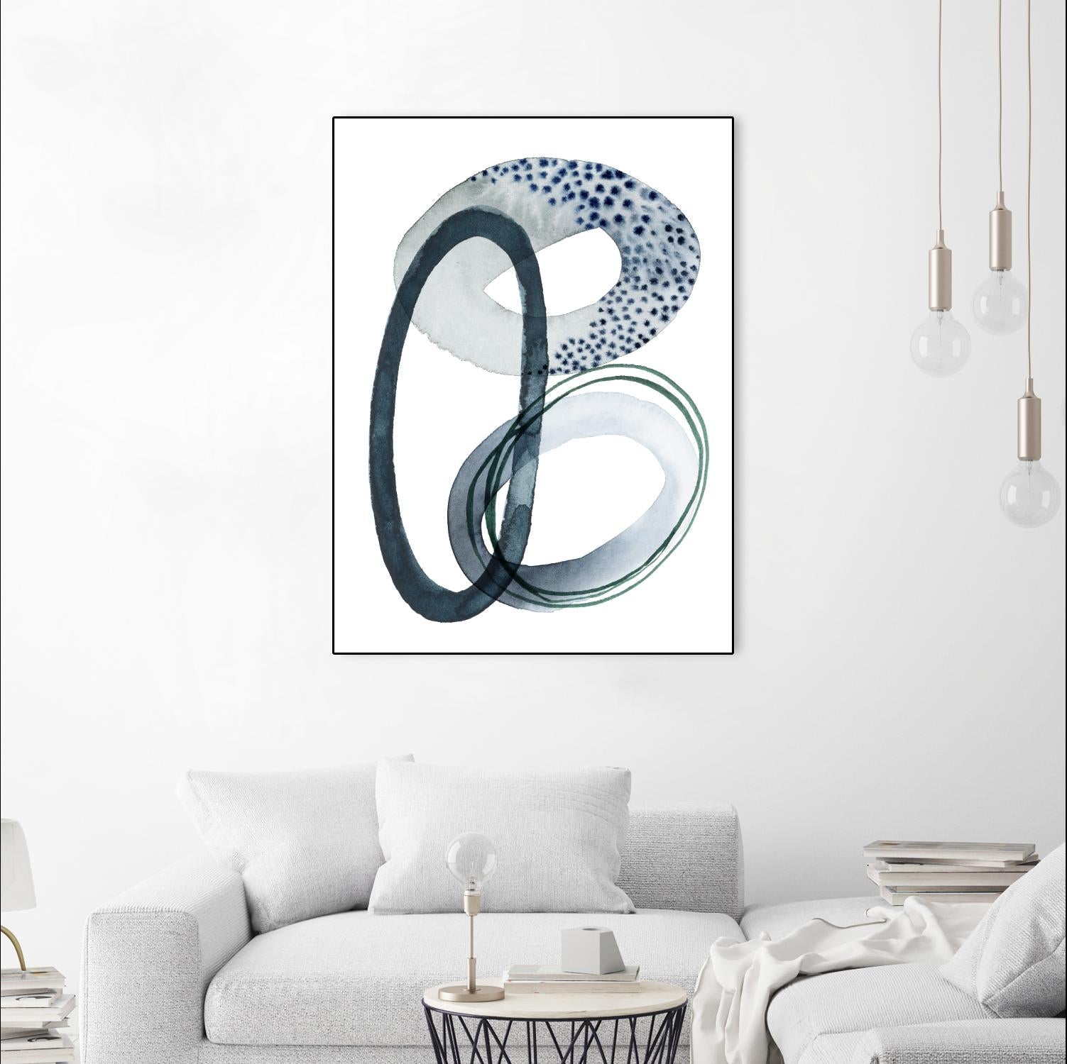 Looping Abstract III by Grace Popp on GIANT ART - green abstract