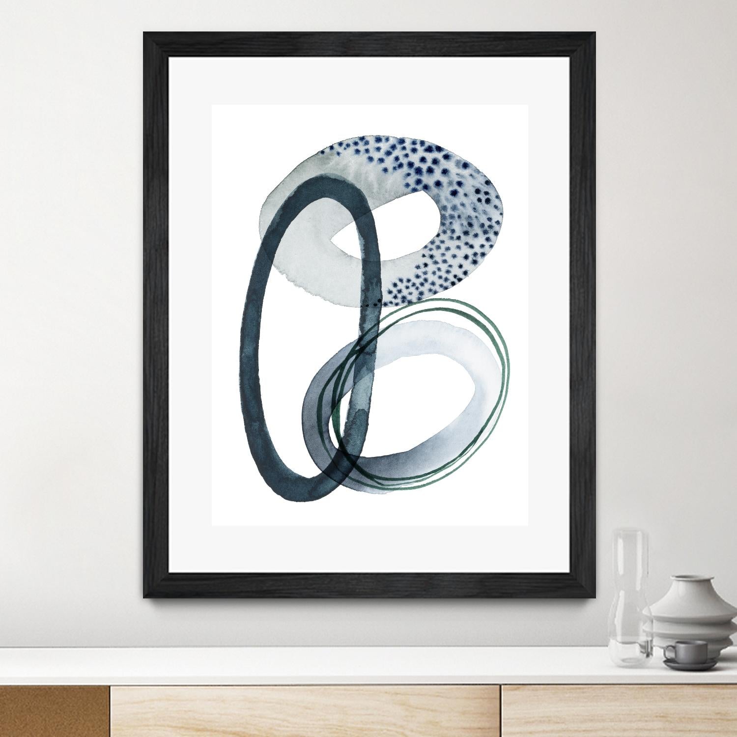 Looping Abstract III by Grace Popp on GIANT ART - green abstract