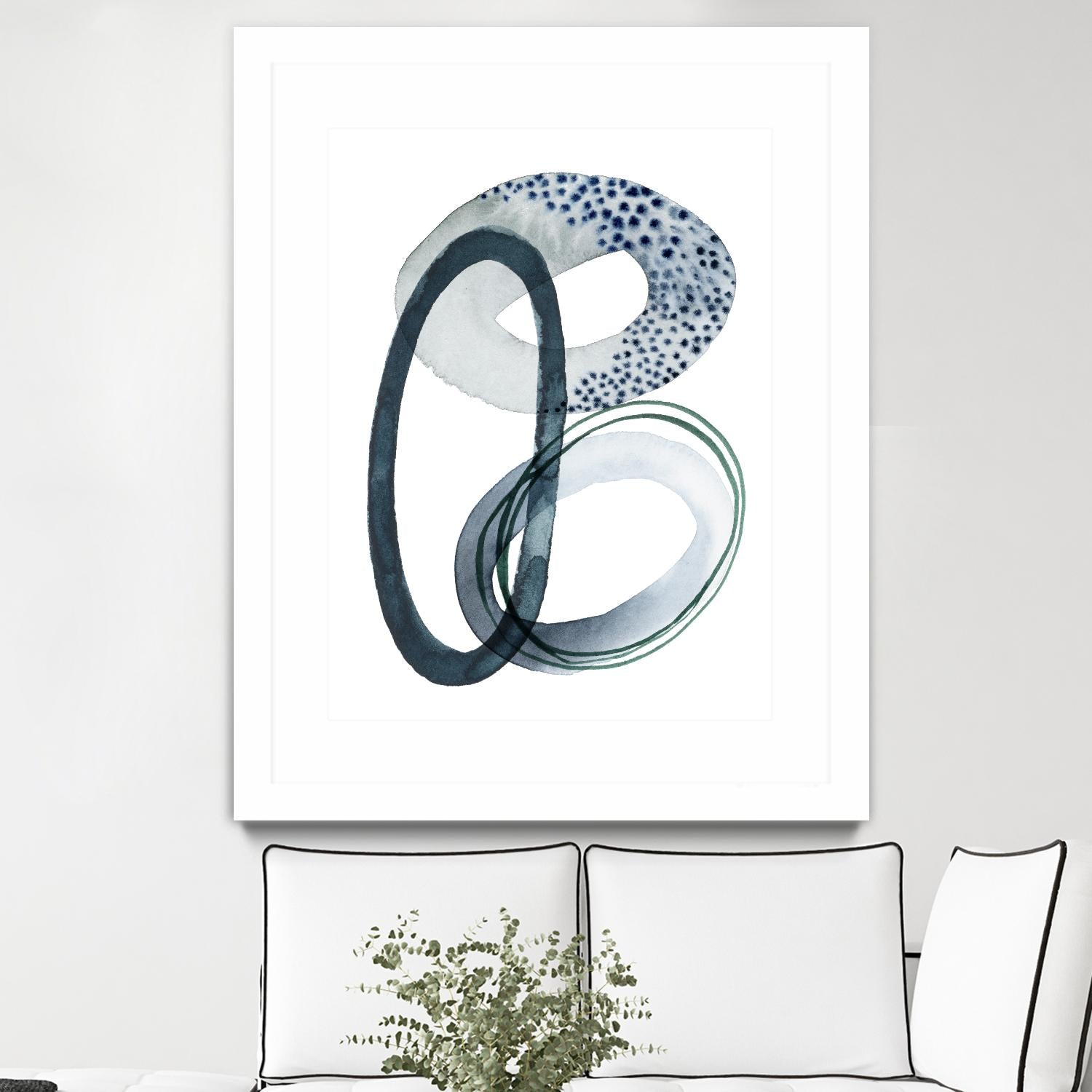 Looping Abstract III by Grace Popp on GIANT ART - green abstract