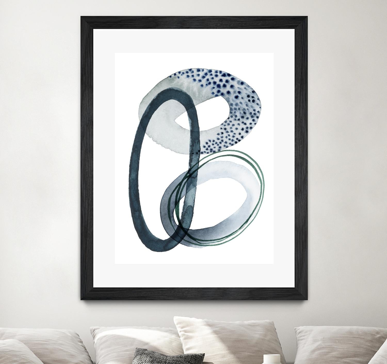 Looping Abstract III by Grace Popp on GIANT ART - green abstract