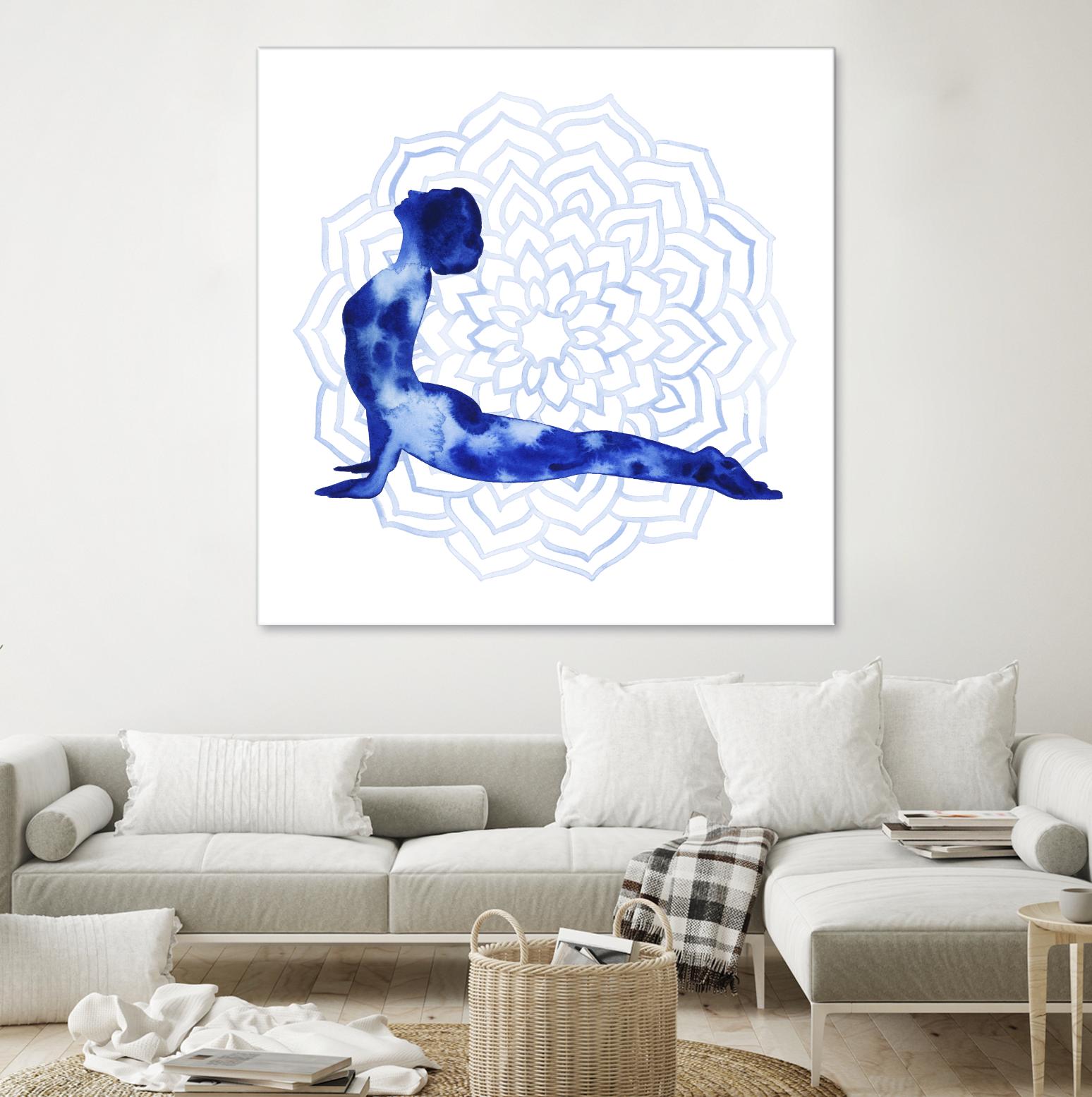 Yoga Flow VI by Grace Popp on GIANT ART - blue leisure