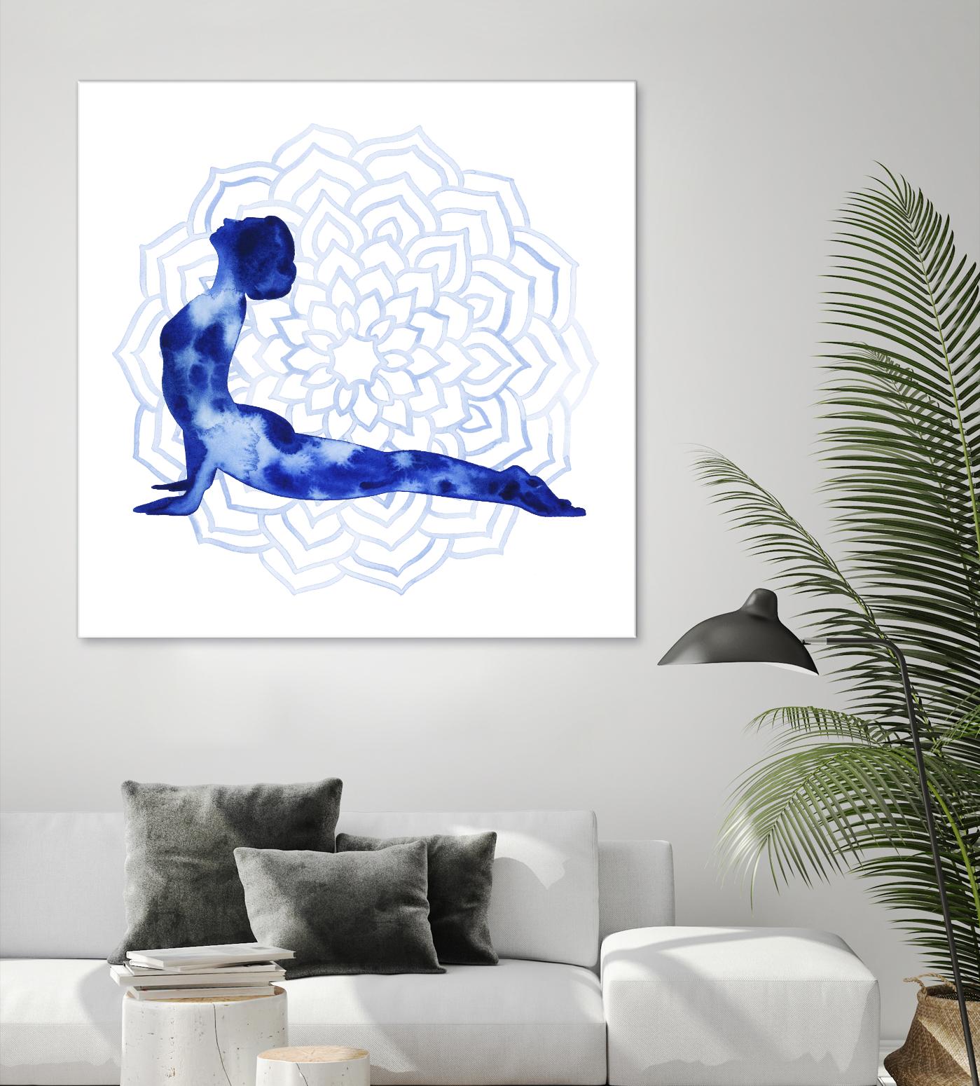 Yoga Flow VI by Grace Popp on GIANT ART - blue leisure