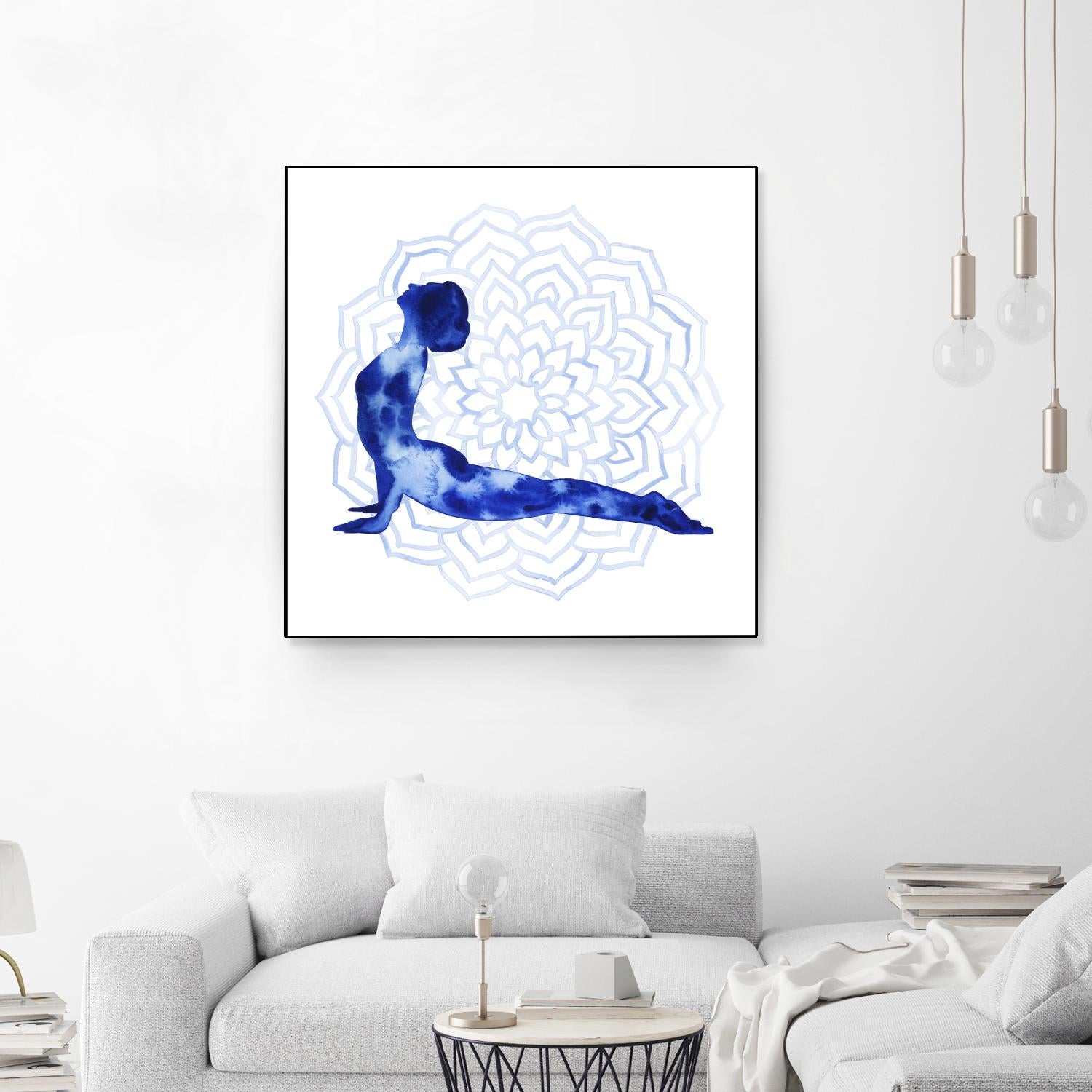 Yoga Flow VI by Grace Popp on GIANT ART - blue leisure
