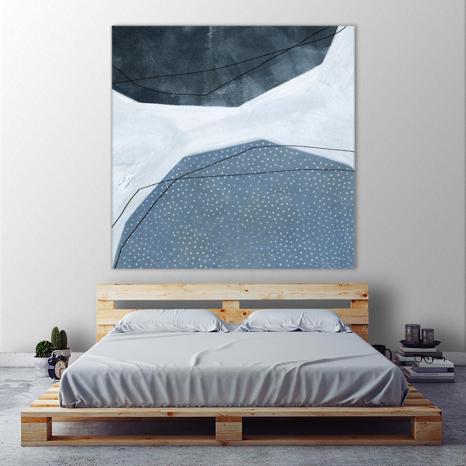 Adjacent Abstraction I by Emma Scarvey on GIANT ART - blue abstract