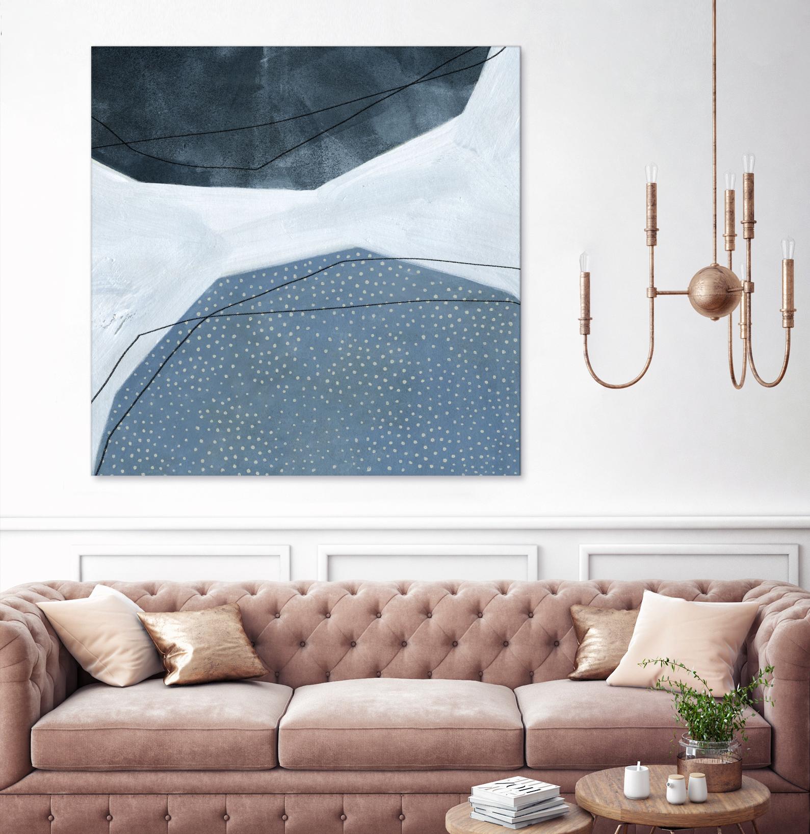 Adjacent Abstraction I by Emma Scarvey on GIANT ART - blue abstract